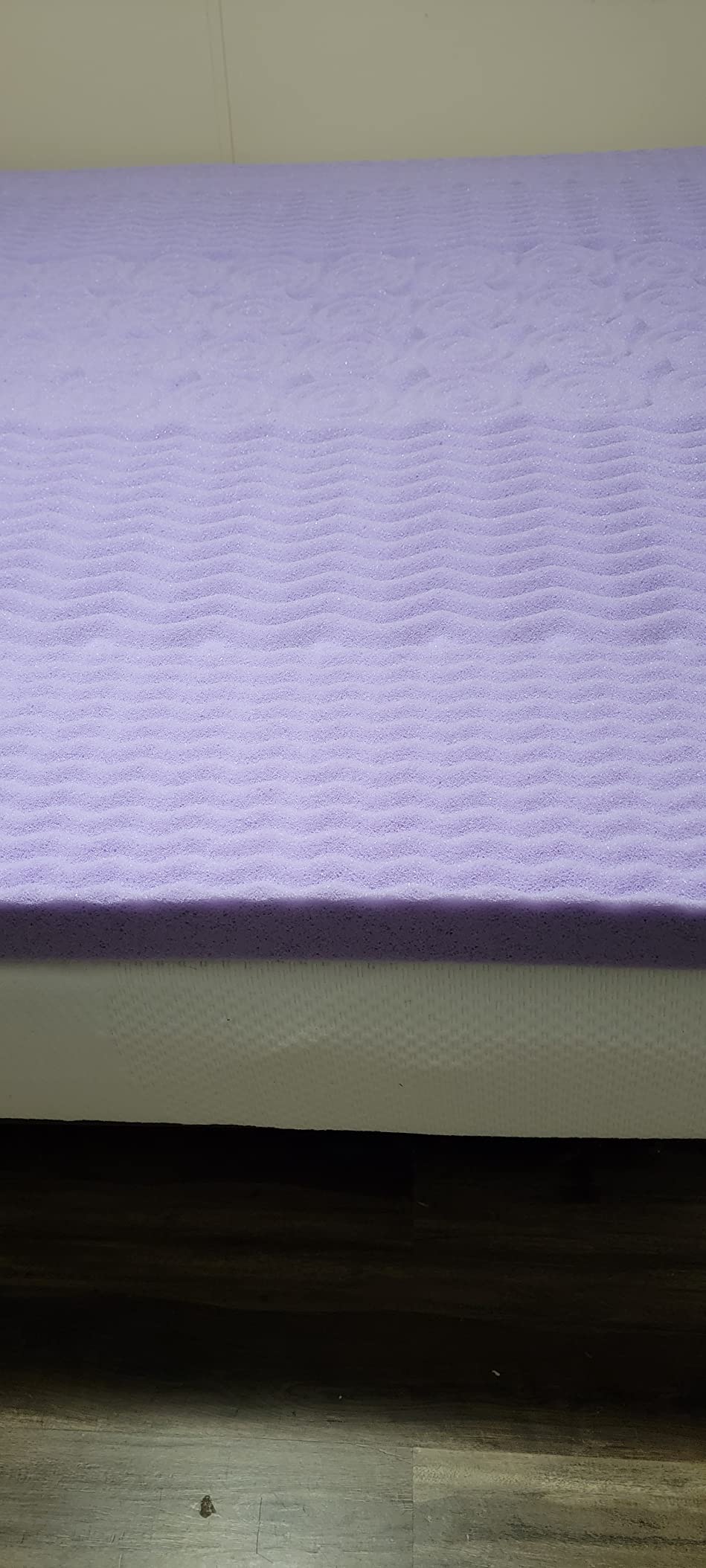 Mellow 3 Inch 5-Zone Memory Foam Mattress Topper, Soothing Lavender Infusion, Dorm Essentials, Twin customer photo 1