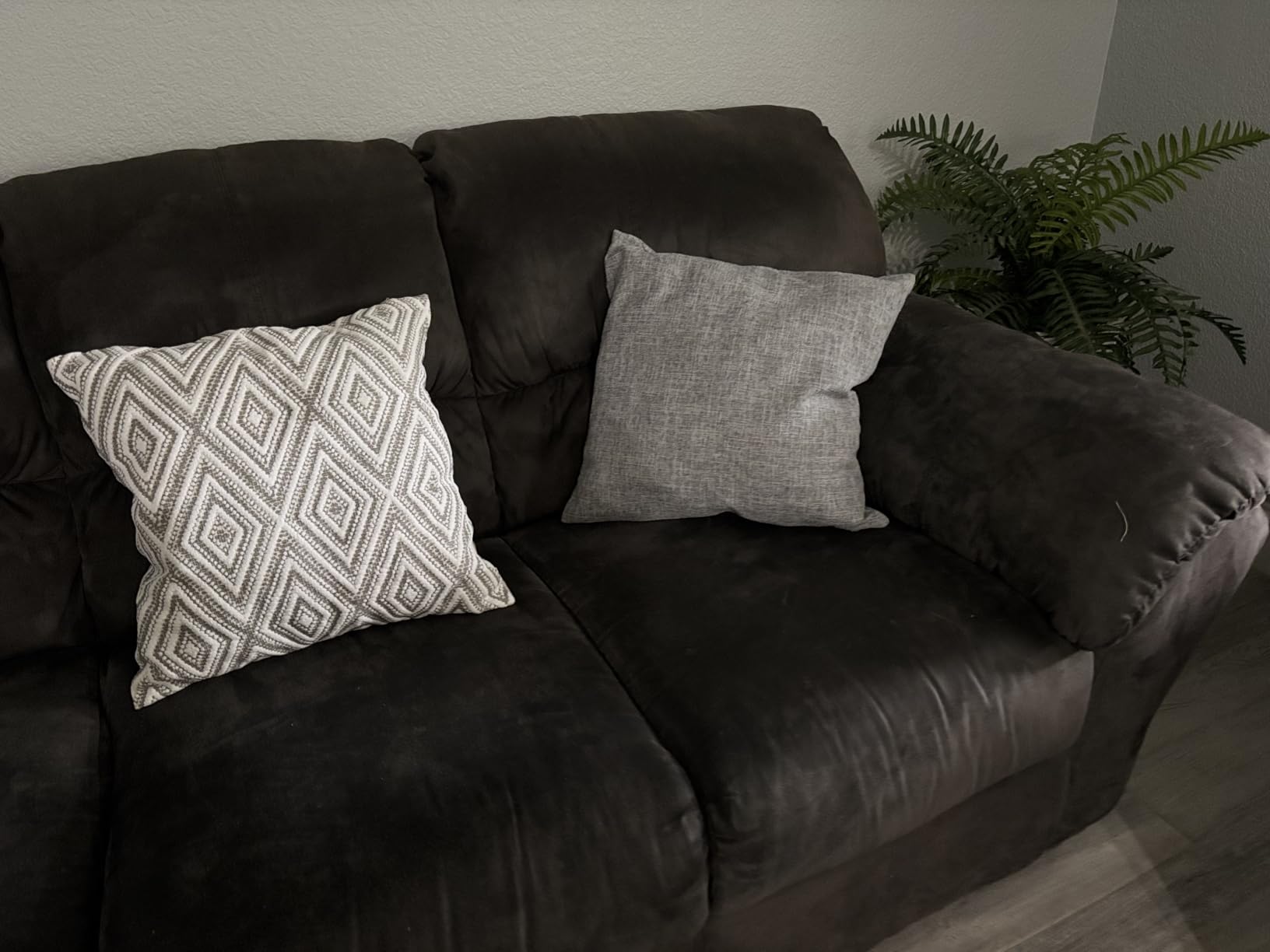 HPUK Throw Pillow Covers 18x18, Set of 4, Blue Textured Couch Pillow Covers customer photo 1