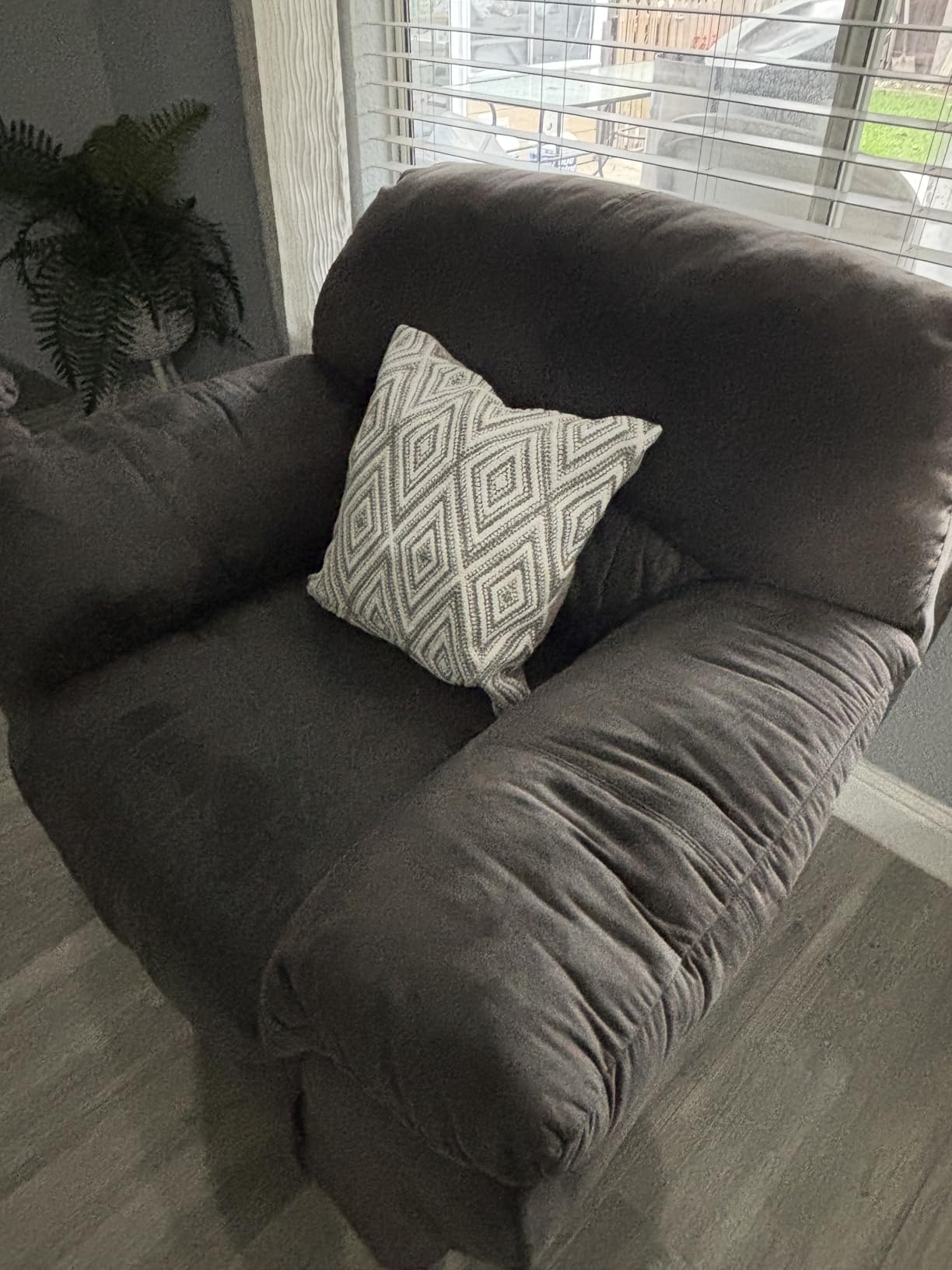 HPUK Throw Pillow Covers 18x18, Set of 4, Blue Textured Couch Pillow Covers customer photo 2