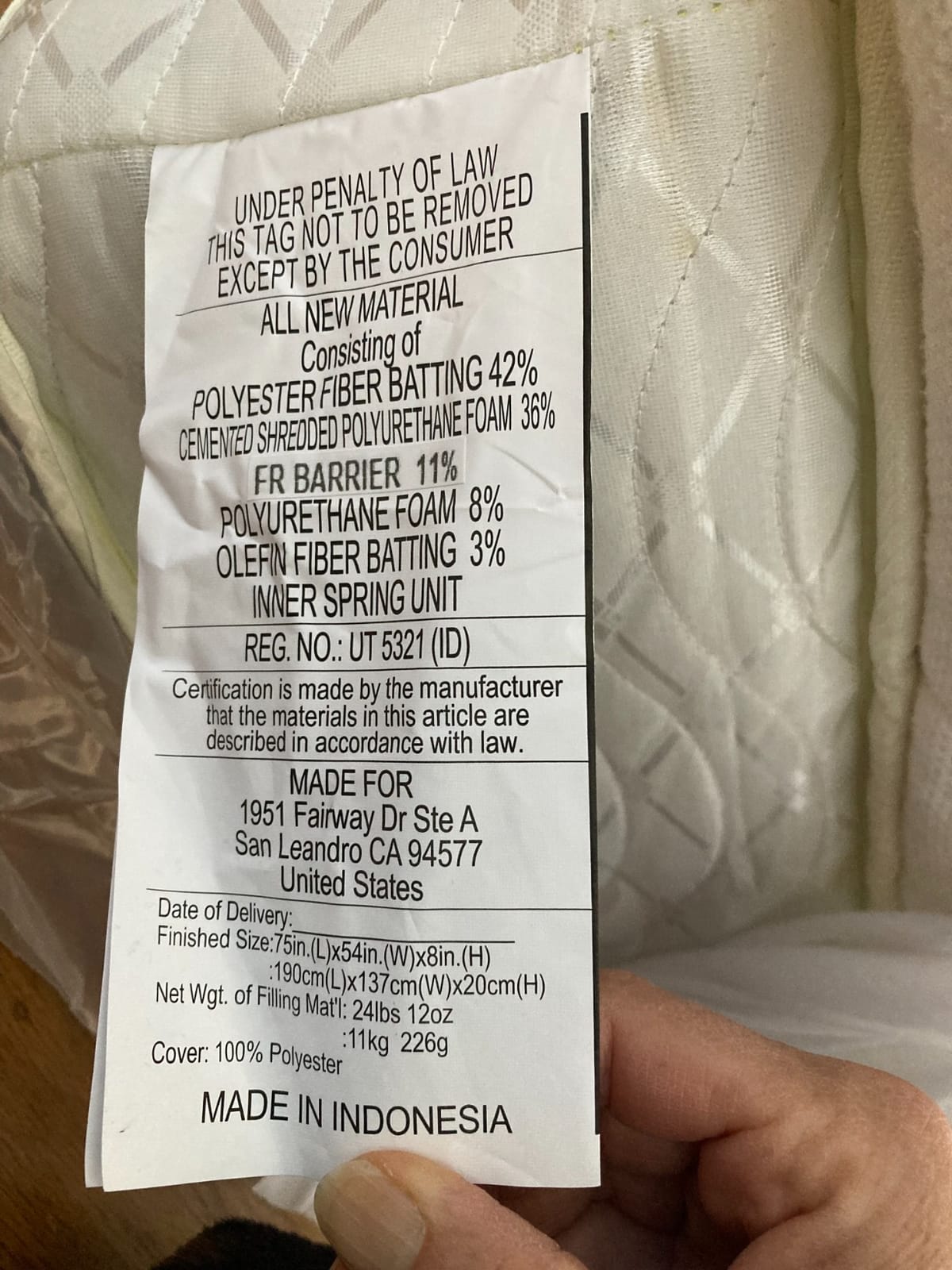 Best Price Mattress 8 Inch Tight Top Innerspring Hybrid Mattress - Comfort Foam Top with Bonnell Spring Base, King White customer photo 2