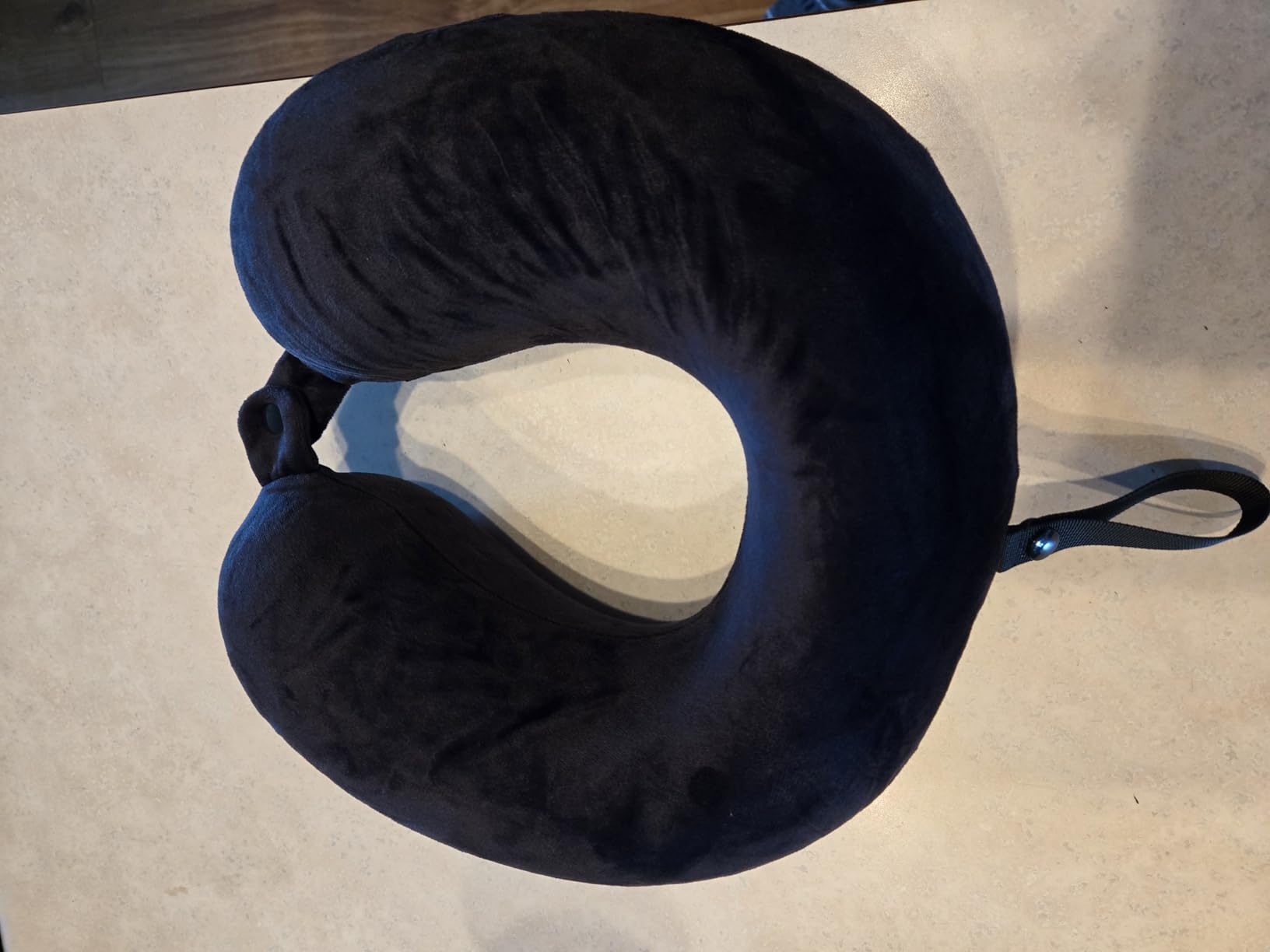 Fabuday Travel Pillow Memory Foam - Head Neck Support Airplane Pillow for Traveling, Car, Home, Office, Travel Neck Flight Pillow with Attachable Snap Strap Soft Washable Cover customer photo 2
