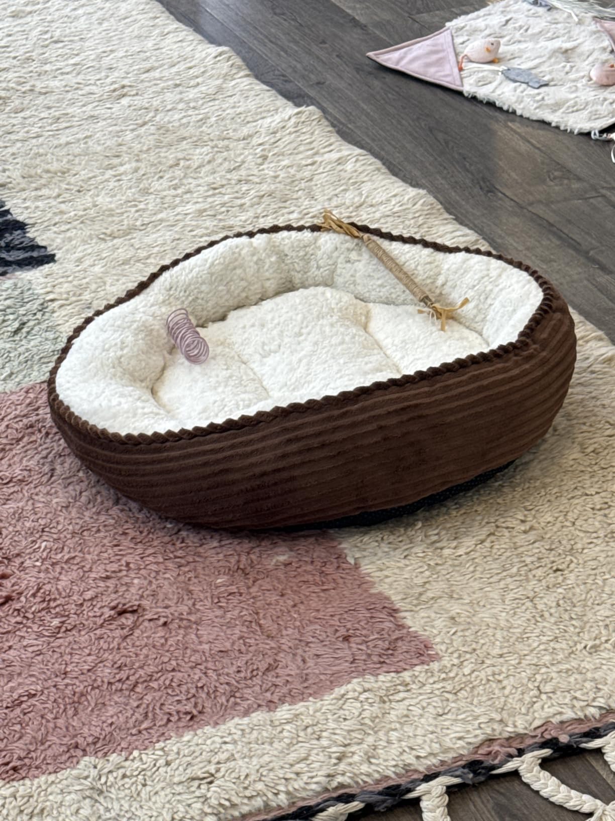 Love's cabin Round Donut Cat and Dog Cushion Bed, 20in Bed for Cats or Small Dogs customer photo 2