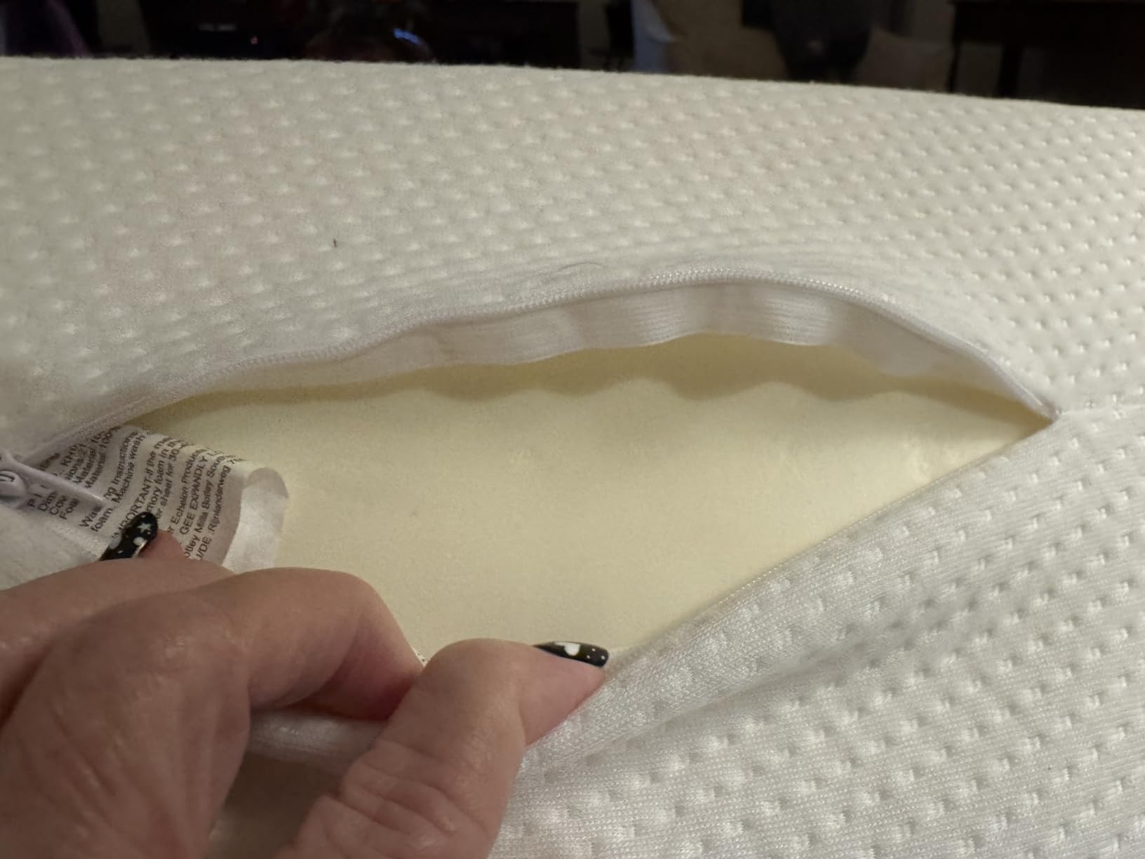 Everlasting Comfort Under Knee Pillow for Back Sleeping - Memory Foam Half Moon Leg Bolster Pillow for Back Pain, Thoracic Support customer photo 2