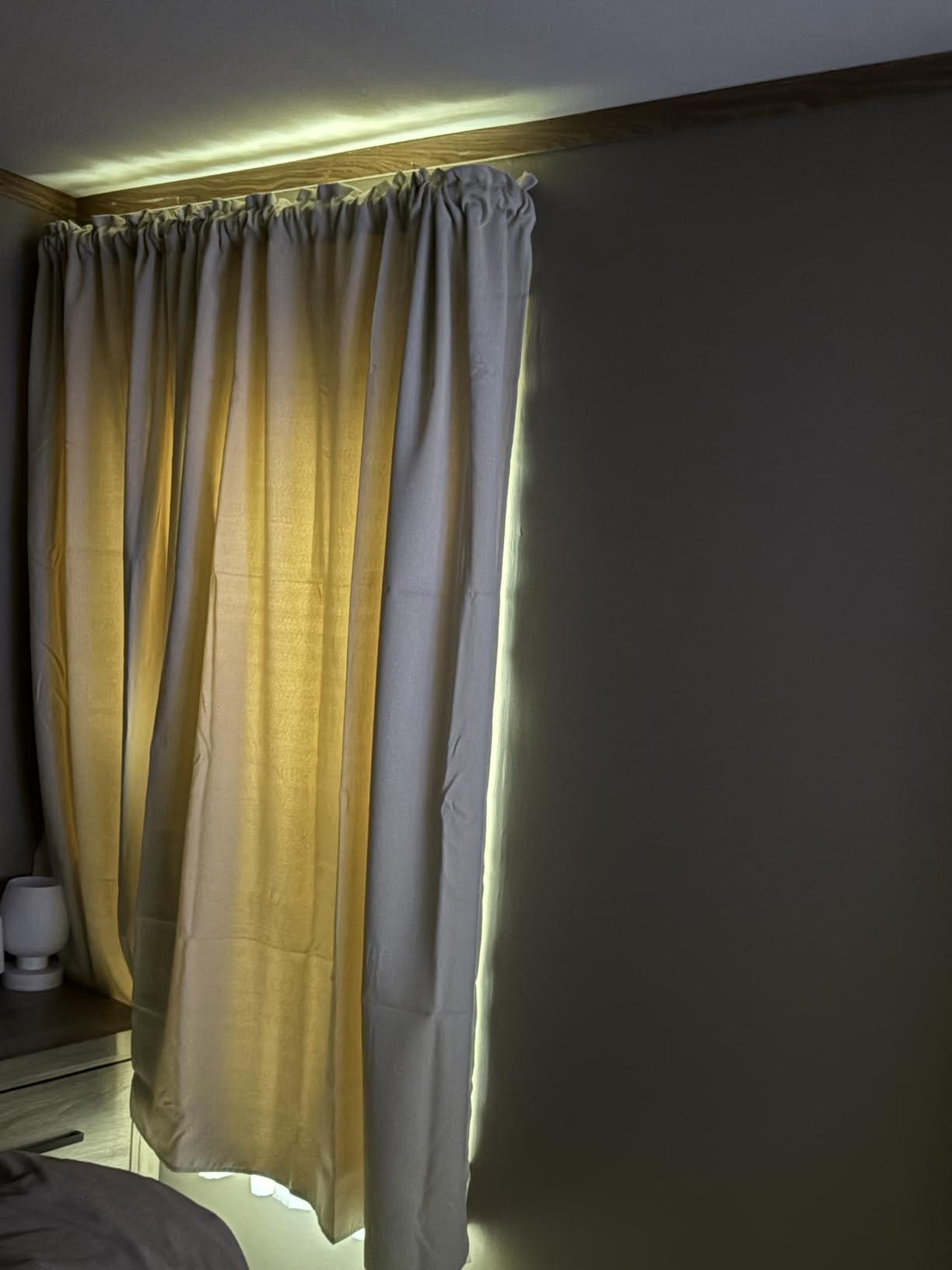 DONREN Cream Beige Room Darkening Curtains for Bedroom 42 x 63 Inch Length Thermal Insulated Rod Pocket Curtains,1 Pair customer photo 1