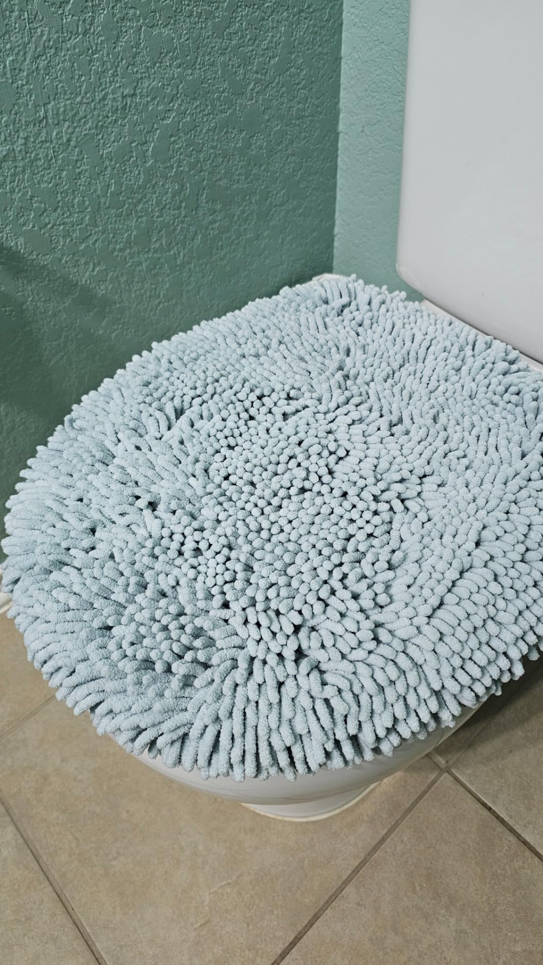 ITSOFT Standard 3pc Non-Slip Shaggy Chenille Bathroom Mat Set, Includes 24