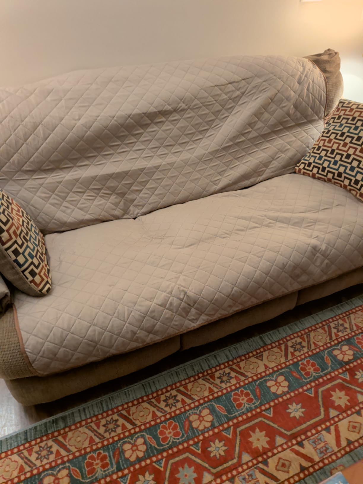 PureFit Reversible Quilted Sofa Cover Dog Couch Covers for Sofa, 66 in customer photo 2