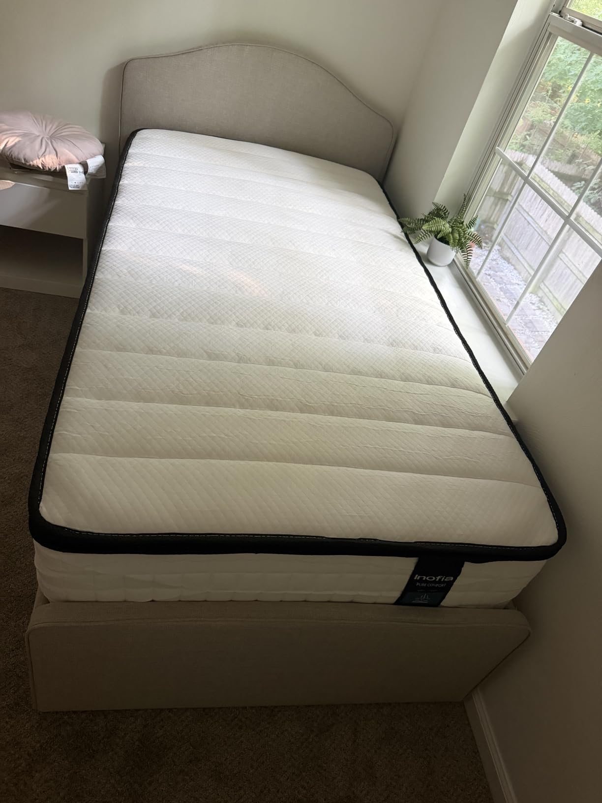 Inofia Twin Mattress,12 Inch Hybrid Innerspring Single Mattress Cool Bed customer photo 1