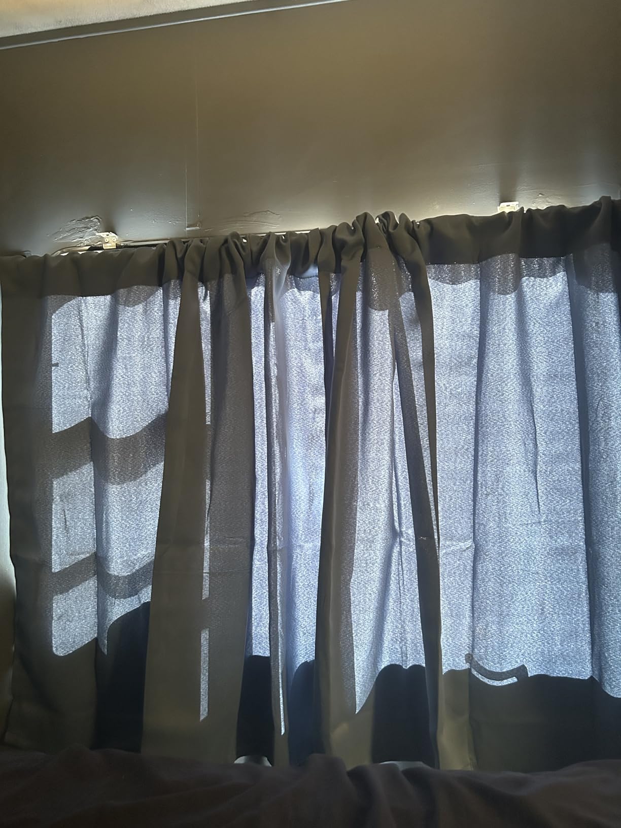 BGment Short Blackout Curtains 45 Inch Length Blue Room Darkening Drapes customer photo 1