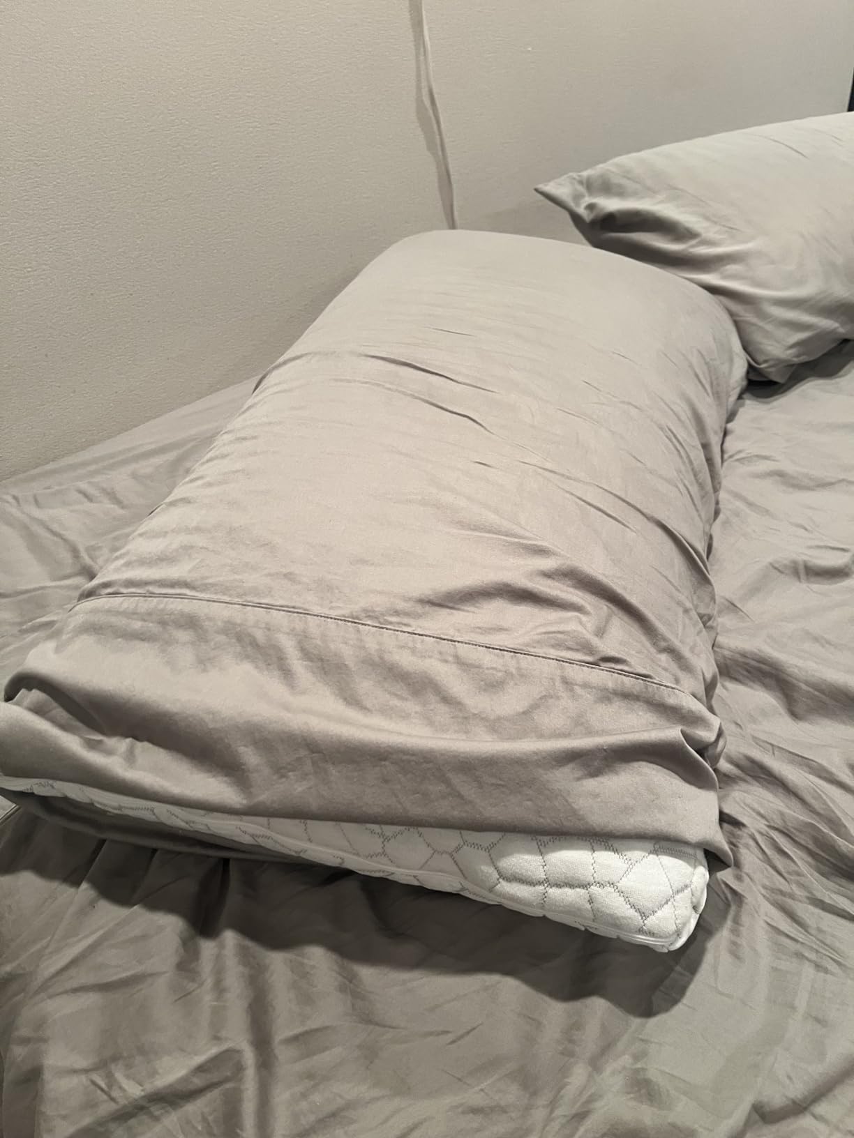 SUPA MODERN Cooling Pillow Queen Size Set of 2, CertiPUR-US Shredded Memory Foam Pillows for Sleeping, Cool Bed Pillows for Hot Sleepers, Adjustable Firm Pillow for Side,Back,Stomach Sleepers customer photo 1