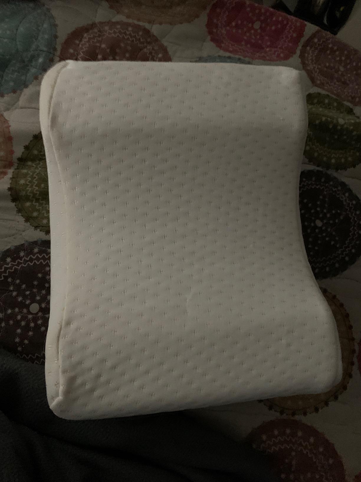 ZOAN Knee Pillow for Side Sleepers, Memory Foam Knee Pillow, Leg Pillows for Side Sleeping for Hip, Back and Sciatica Pain Relief customer photo 1