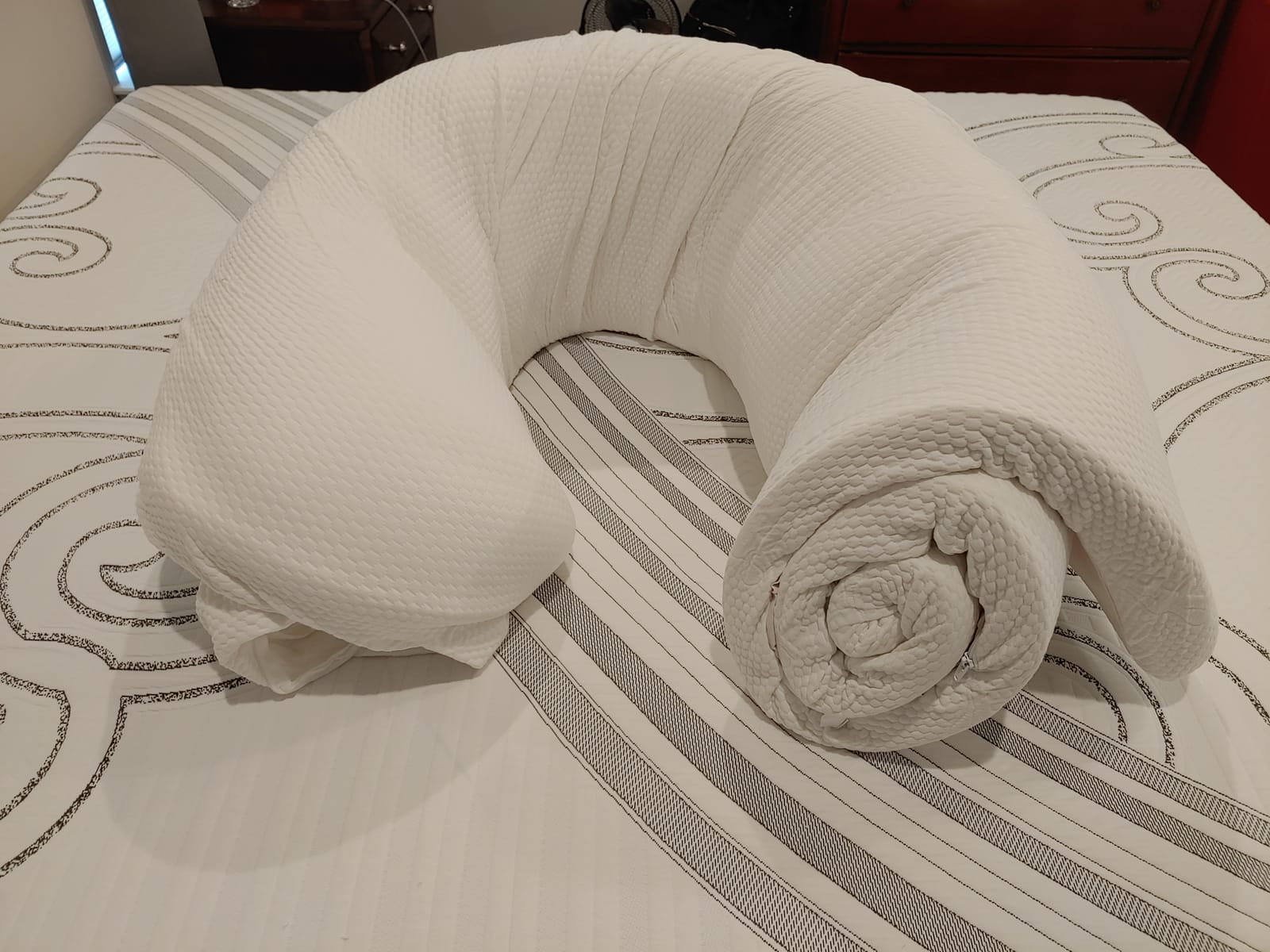 Tempur-Pedic TEMPUR-Adapt + Cooling 3-Inch King Mattress Topper Medium Luxury Premium Foam, Washable Cover, Medium Cooling Topper,white customer photo 2