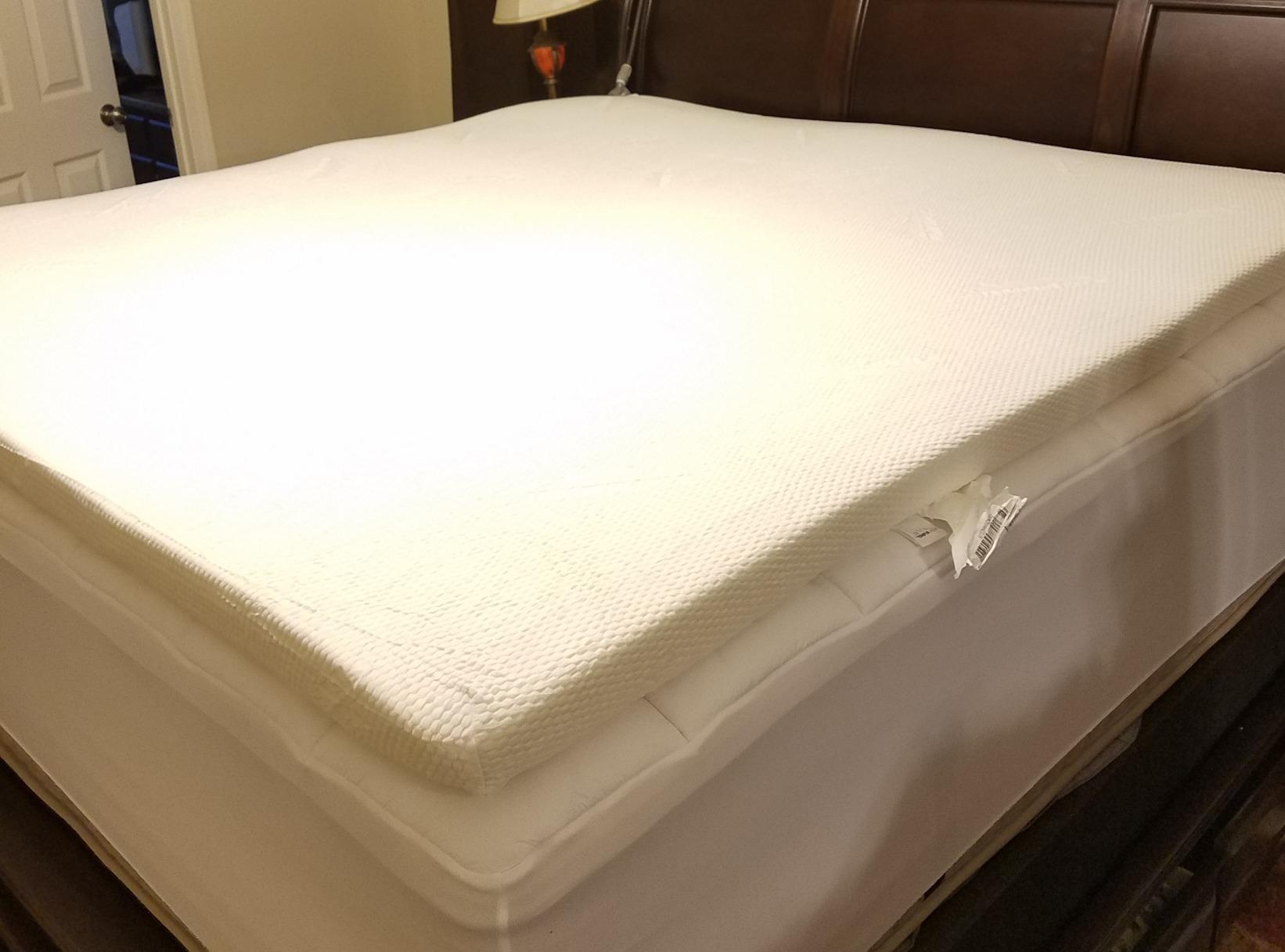 Tempur-Pedic TEMPUR-Adapt + Cooling 3-Inch Twin Mattress Topper Medium Luxury Premium Foam, Washable Cover, Medium Cooling Topper,white customer photo 2
