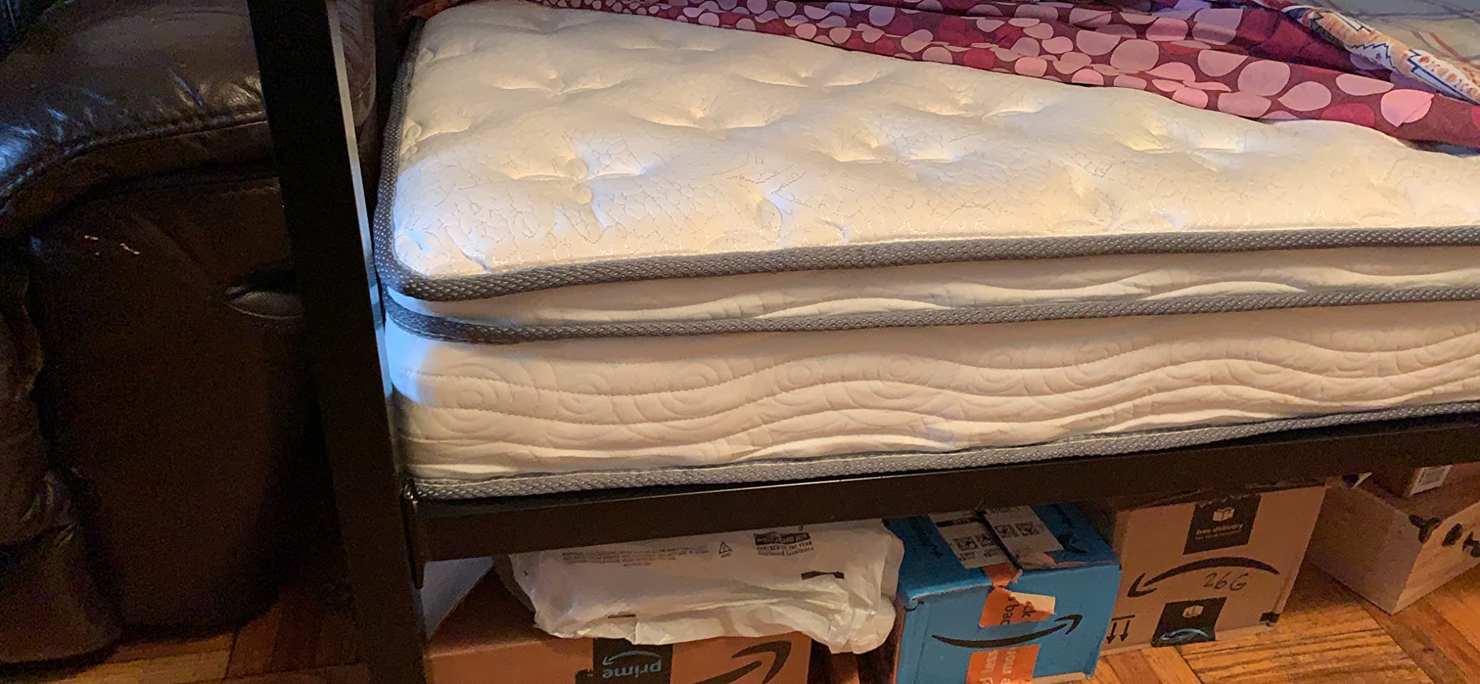 Modway Jenna 8” Innerspring and Memory Foam Narrow Twin Mattress With Individually Encased Coils White customer photo 1