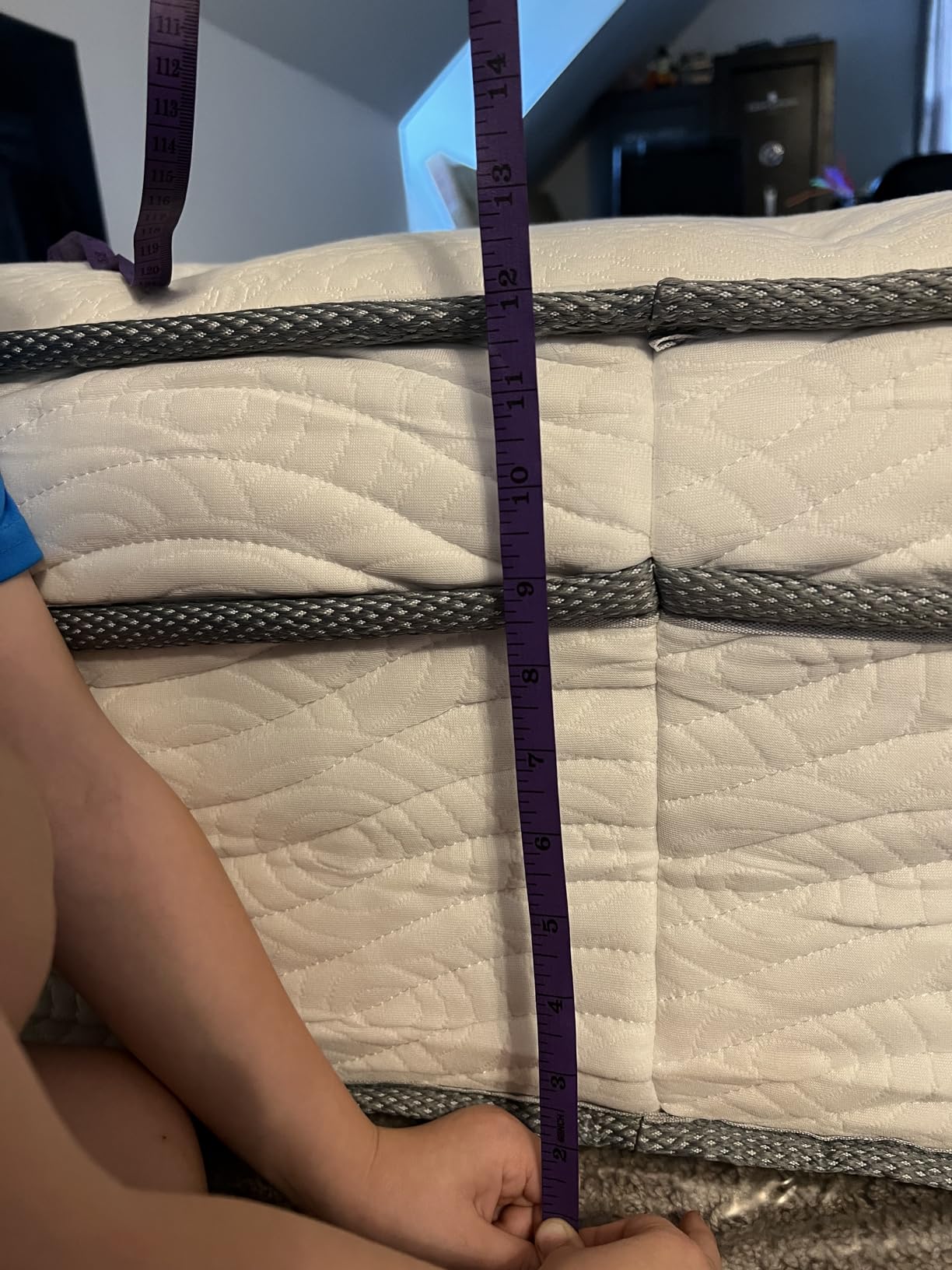Modway Jenna 8” Innerspring and Memory Foam Twin Mattress With Individually Encased Coils, White customer photo 2