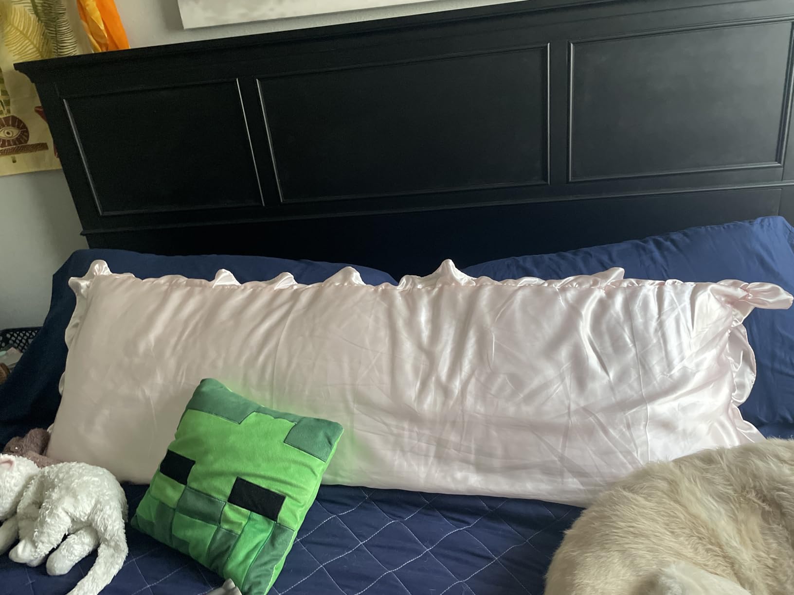 DOWNCOOL Large Body Pillow Insert- Breathable Full Body Pillow for Side Sleeper - Soft Long Bed Pillow for Adults - 20 x 54 inch (White) customer photo 1