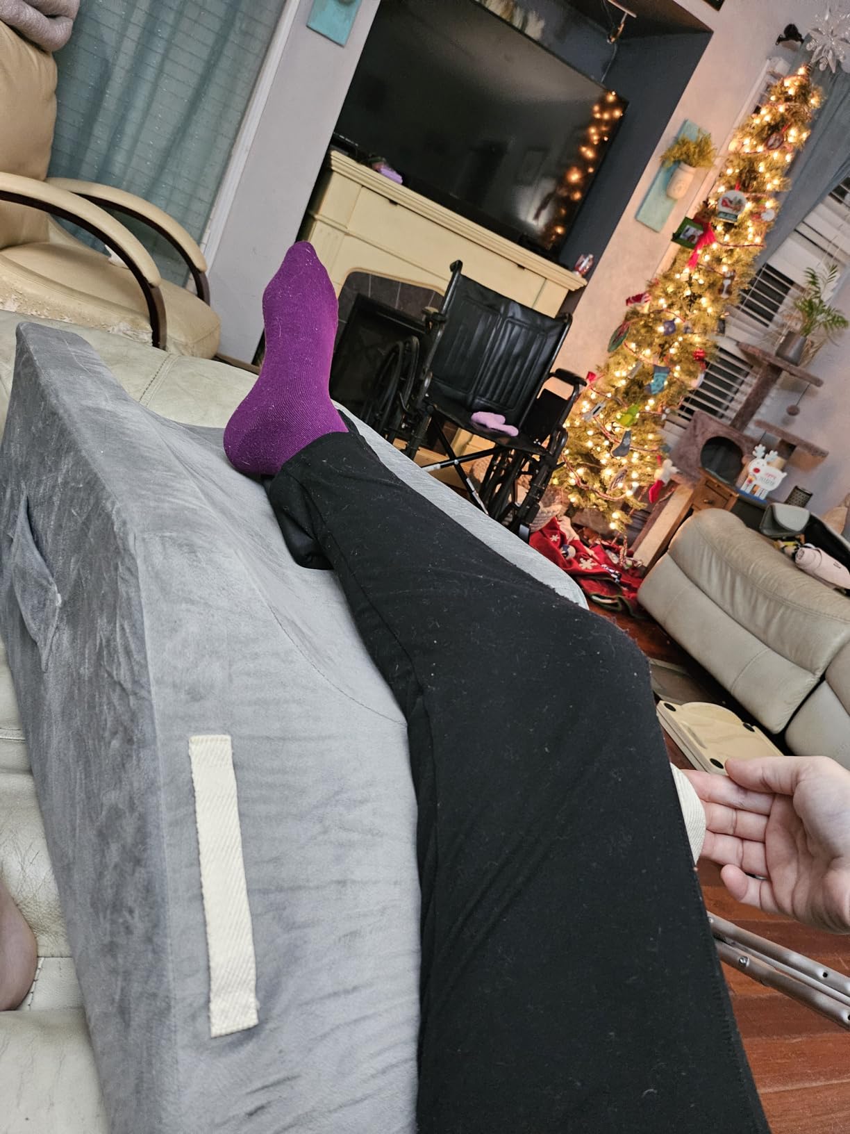 LightEase Memory Foam Leg Support and Elevation Pillow for After Surgery customer photo 2