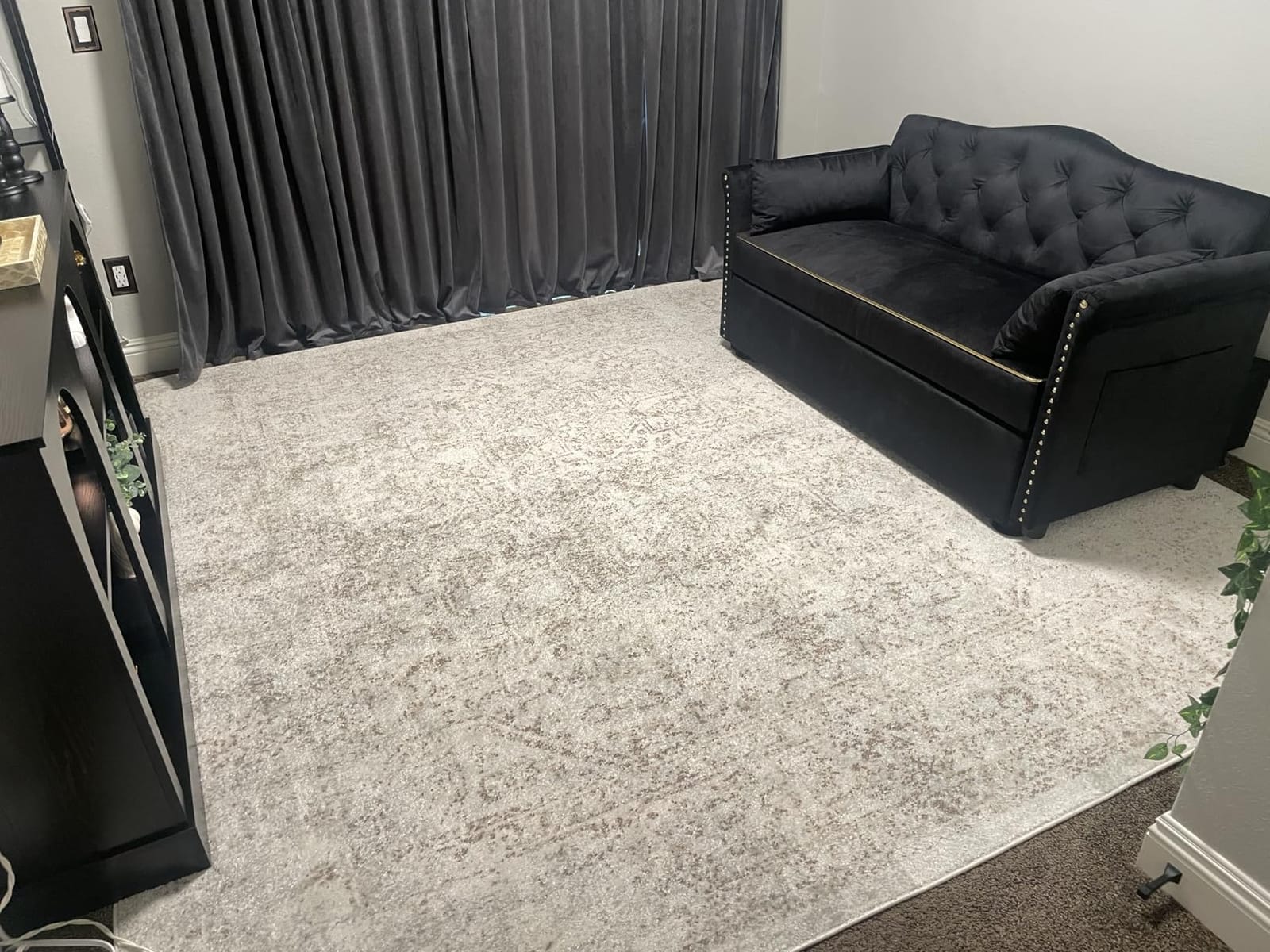 SAFAVIEH Area Rug 9x12 - Evoke Collection - Large - Ivory & Taupe, Distressed Design, Non-Shedding & Easy to Clean, Ideal for Living Room, Bedroom, Dining Space (EVK256E) customer photo 1