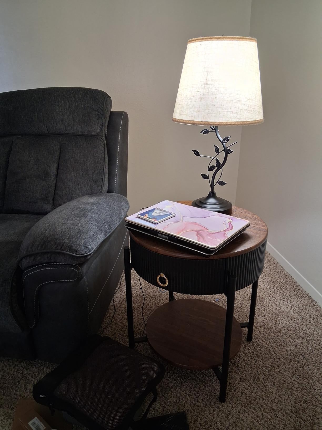 Kakanuo Table Lamp for Living Room, Bedside Lamp for Bedroom, Rustic Lamp customer photo 1