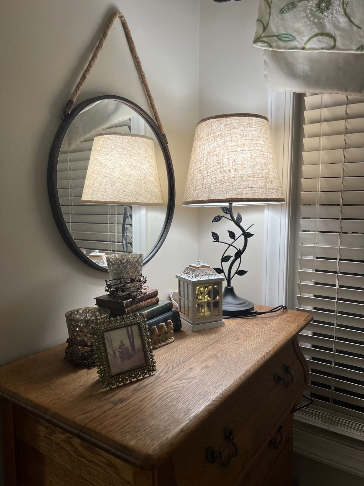 Kakanuo Table Lamp for Living Room, Bedside Lamp for Bedroom, Rustic Lamp customer photo 2