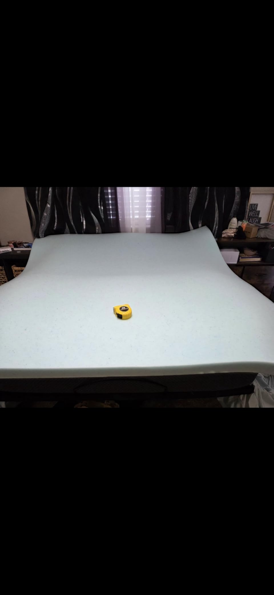 Serta ThermaGel Cooling, Pressure-Relieving Memory Foam Mattress Topper, 2 Inch, Queen,Blue customer photo 1