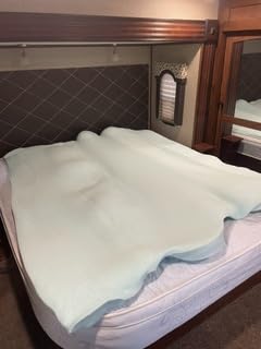 Serta ThermaGel 3-Inch Gel Memory Foam Mattress Topper, King | 3 inch king gel memory foam mattress topper, ThermaGel cooling, deep pressure relief, CertiPUR-US, made in USA customer photo 1