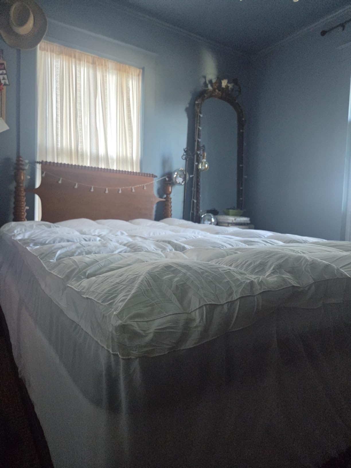 COONP Queen Mattress Topper, Extra Thick Pillow Top Mattress Pad Cover customer photo 1