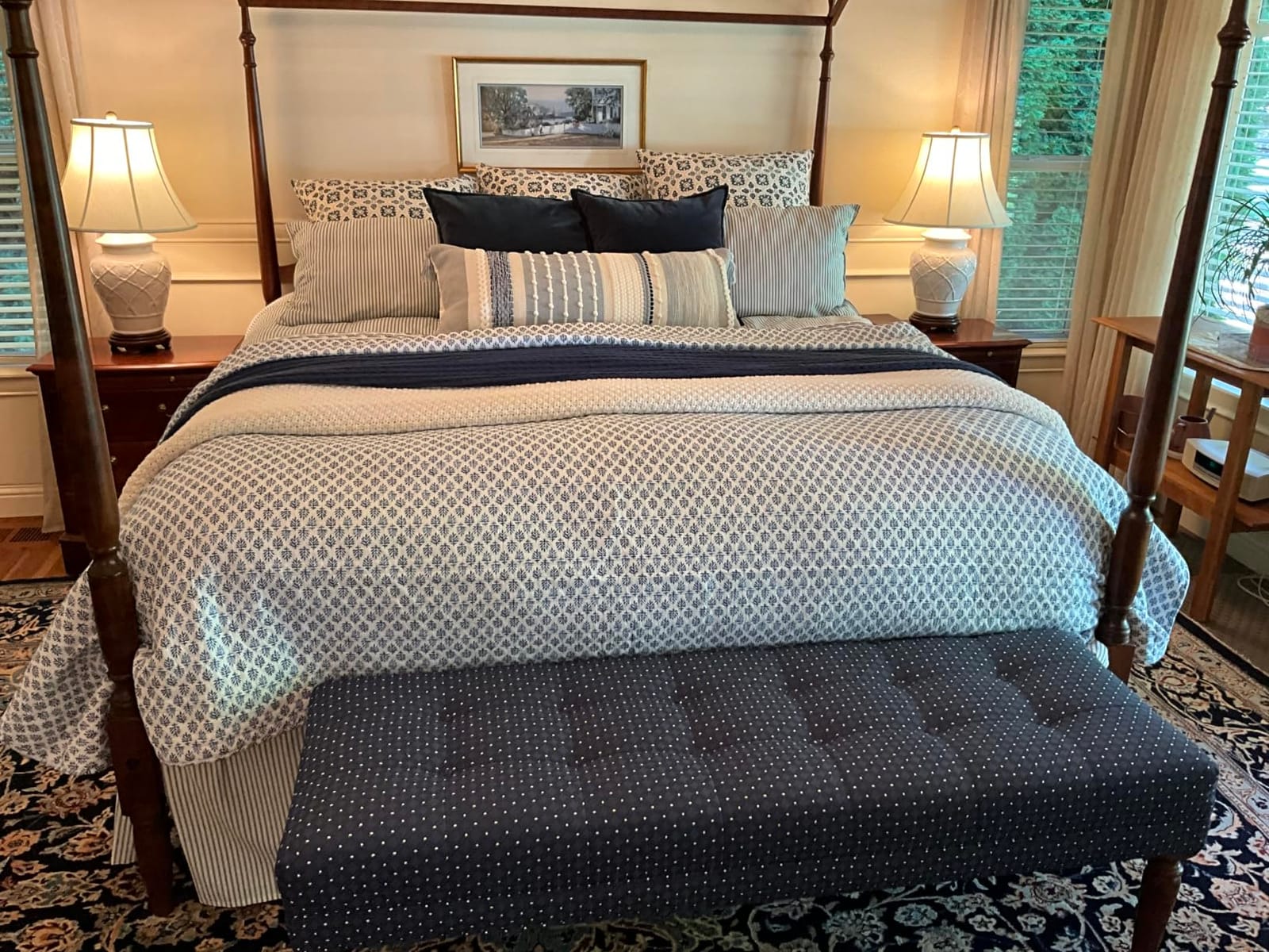 Bedsure Cooling Waffle Queen Size Blanket - Lightweight Cotton Summer Blanket of Rayon Derived from Bamboo for Hot Sleepers, Luxury Throws for Bed, Couch and Sofa, Ivory, 90x90 Inches customer photo 1
