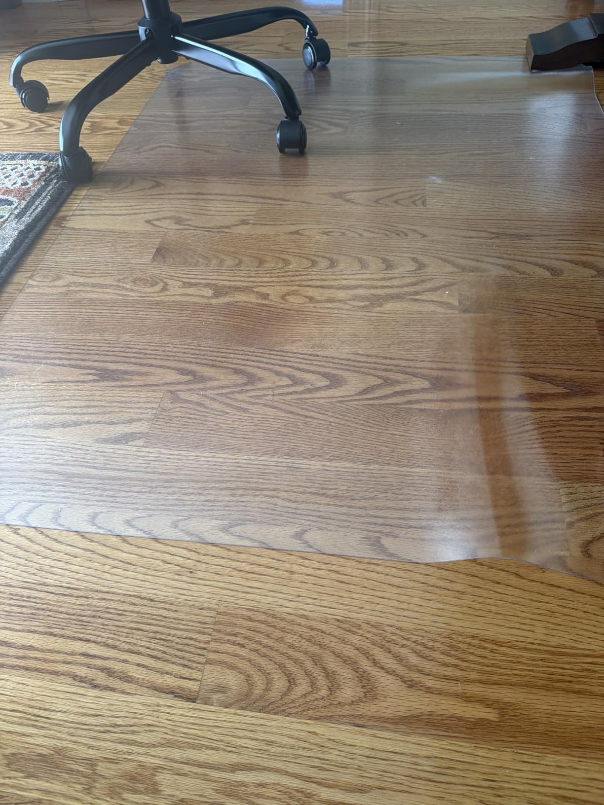 Kuyal Clear Chair mat for Hardwood Floor, 36 x 48 inches customer photo 2