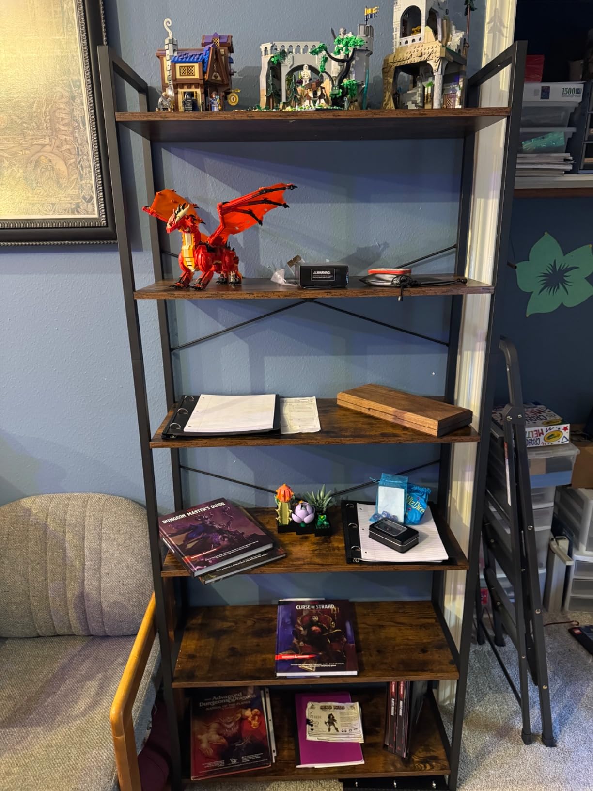 VASAGLE 5-Tier Bookshelf, Bookcase with Shelves, Storage Shelf, Living Room customer photo 2