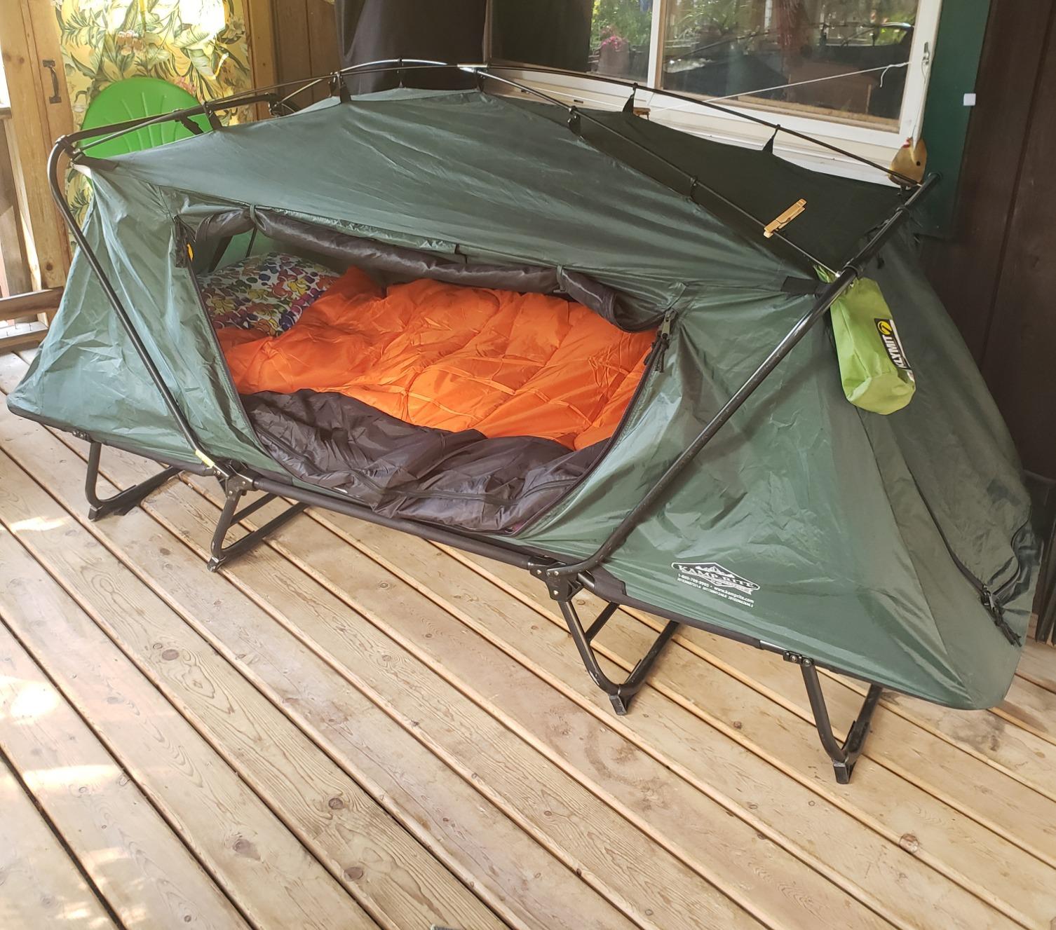 VENTURE 4TH Backpacking Sleeping Bag for Camping - Single, XXL & Double | Water-resistant, breathable polyester. Compresses into included stuff sack for easy carry. Warm & Cold Weather Options. customer photo 2