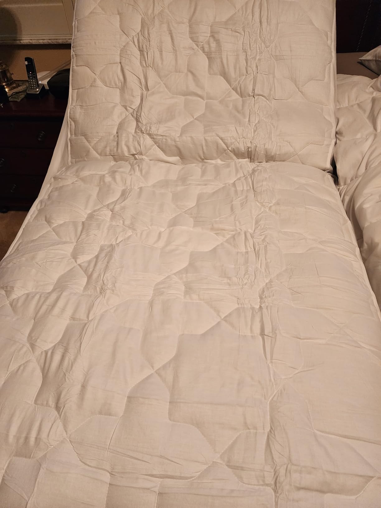 CozyLux Queen Mattress Pad, 450 GSM Fill, Cotton Top, 8-21 Inch Pocket customer photo 2