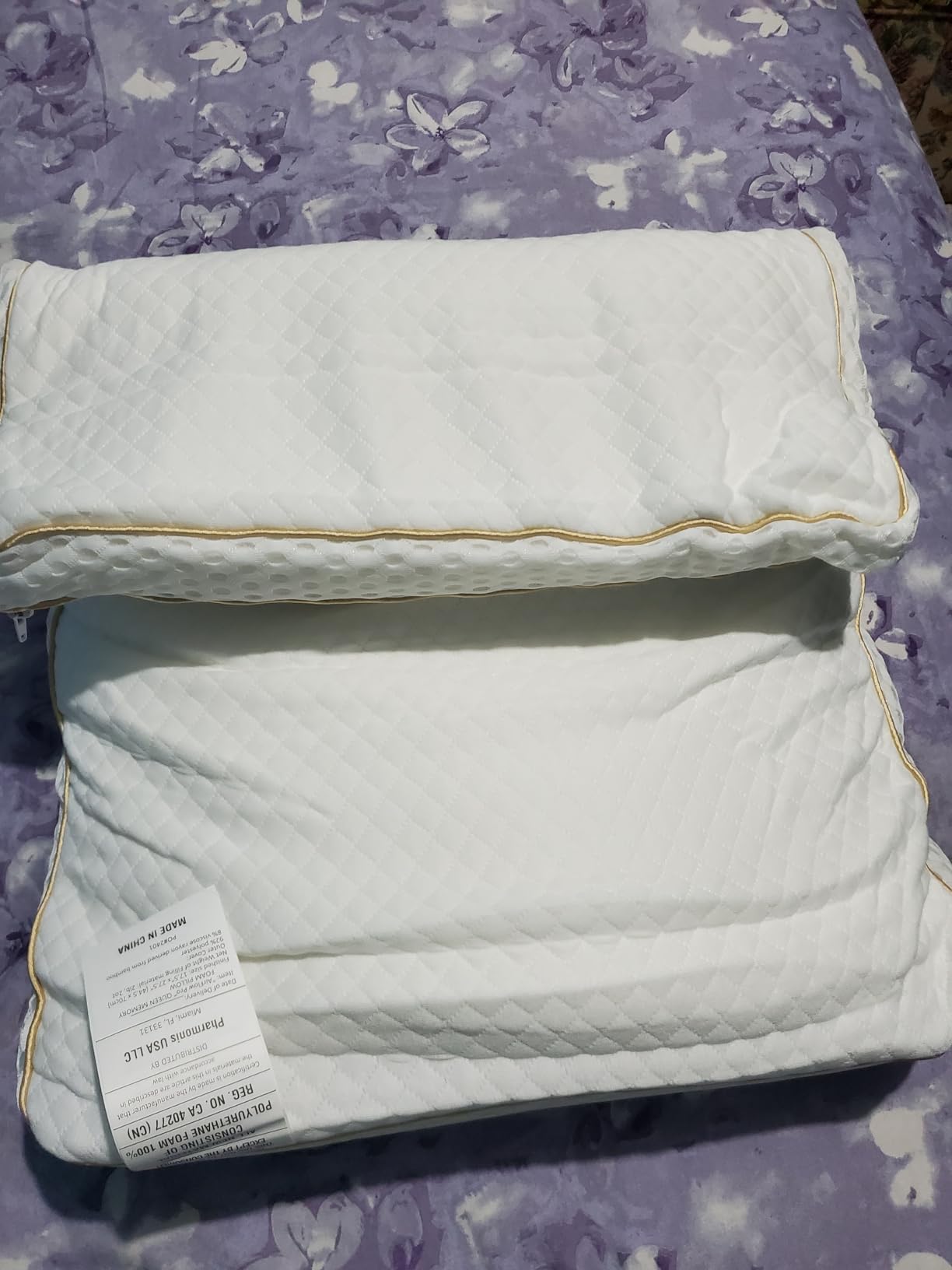 Royal Therapy 2-Pack King Size Pillows, Shredded Memory Foam Pillow customer photo 1