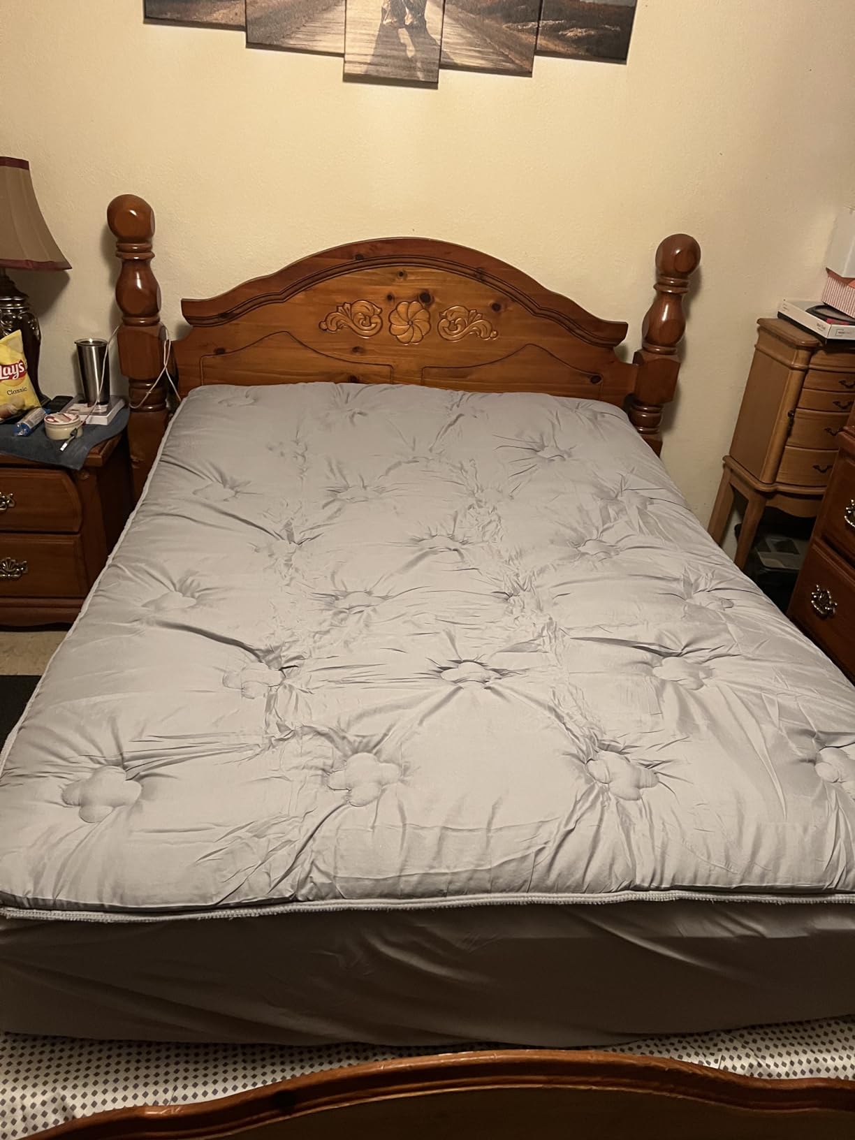 Hansleep Twin XL Mattress Topper College Dorm Memory Foam Soft Mattress Pad customer photo 1