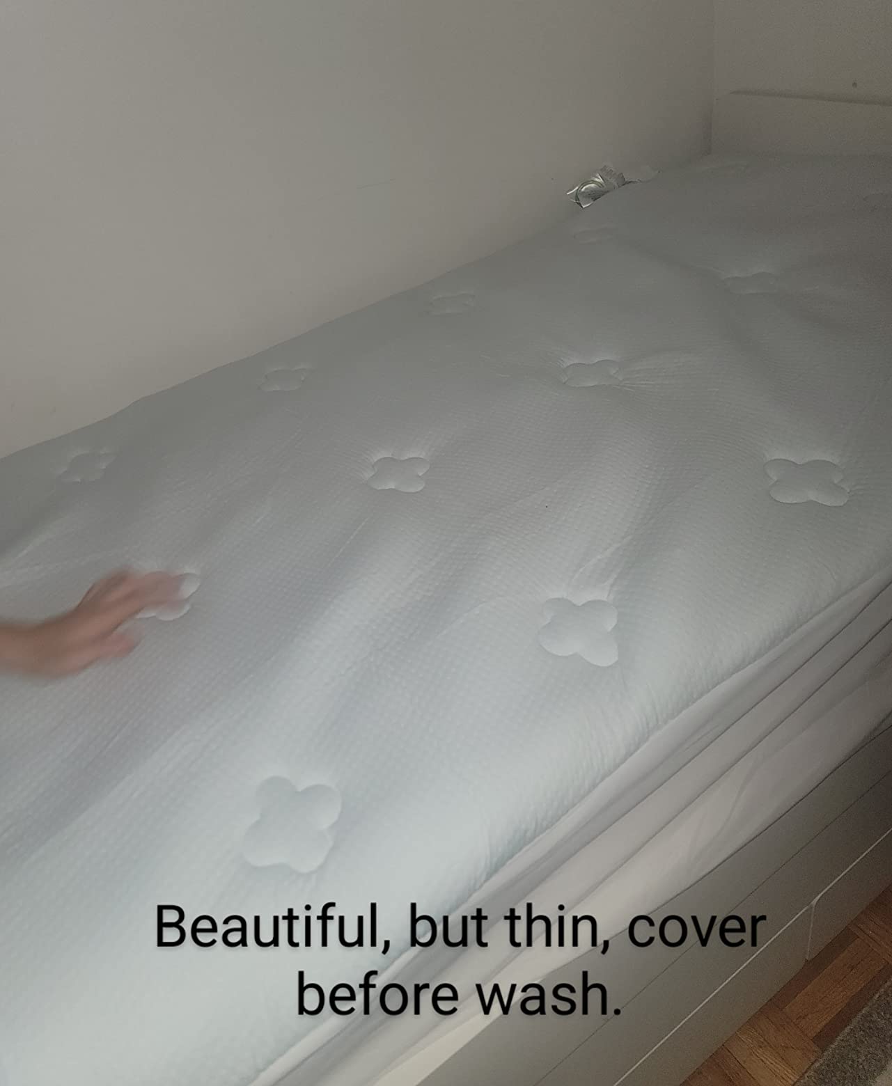 Hansleep Twin XL Mattress Topper College Dorm Memory Foam Soft Mattress Pad customer photo 2