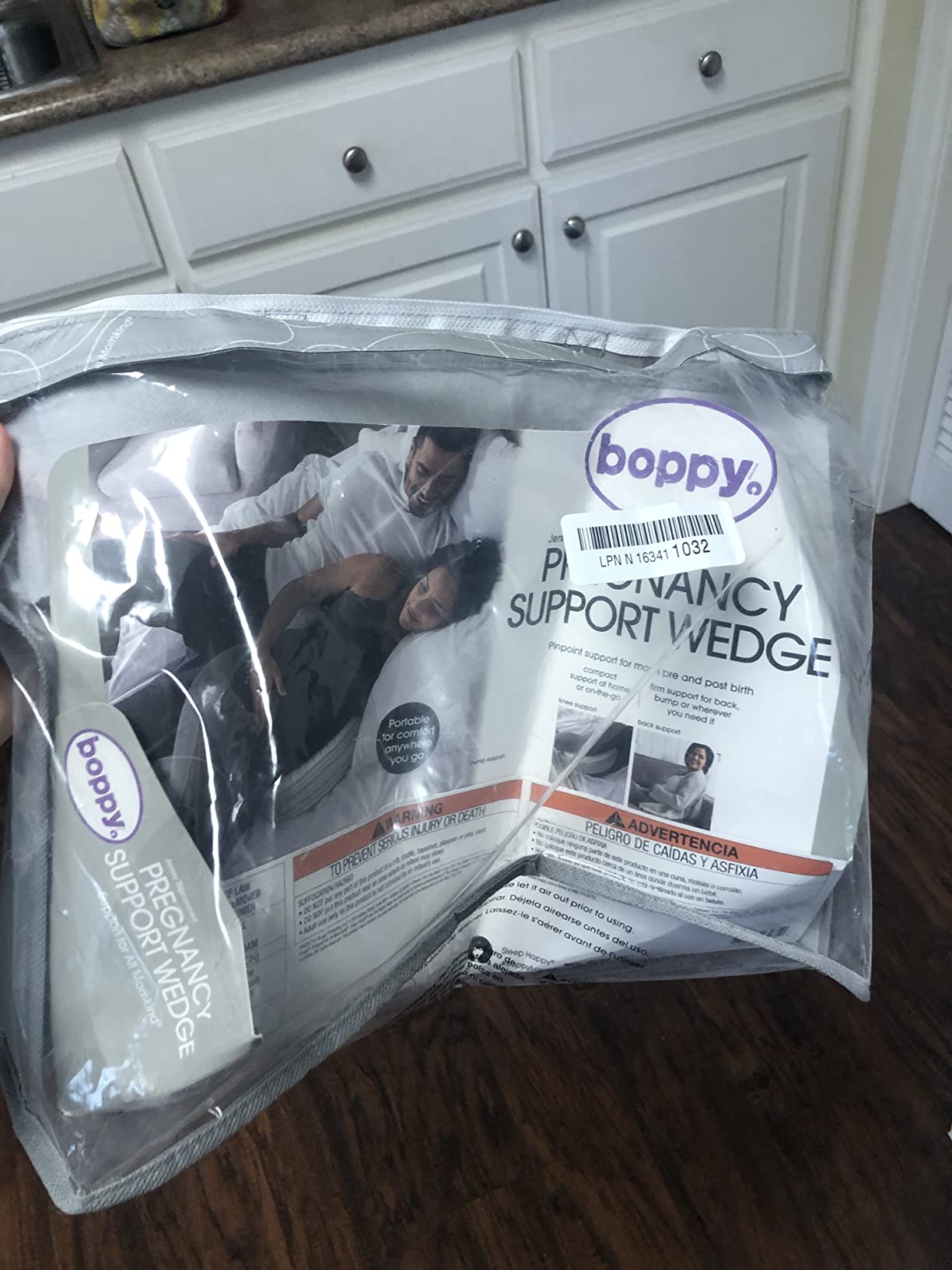 Boppy Wedge Pregnancy Pillow, Compact Maternity Support for Back and Hips customer photo 2