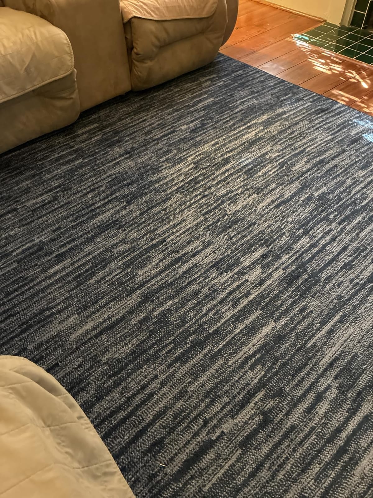 Nourison Home Nourison Essentials Navy Blue 8' x 10' Area Rug - Easy Clean, Non Shedding, Bed Room, Living Room, Dining Room, Kitchen (8' x 10') customer photo 2