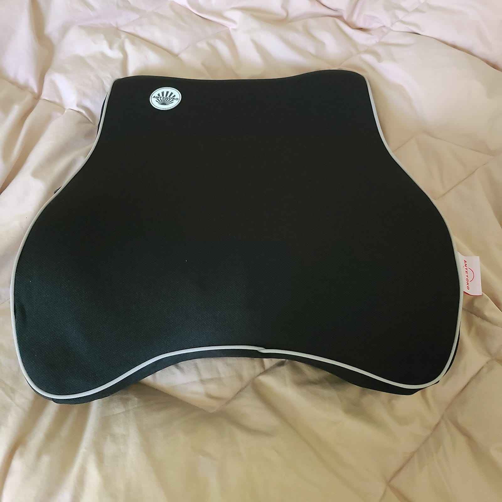 Lumbar Support Pillow,Memory Foam Back Support for Office Chair,Computer Chair,Car Seat,Recliner and Couch with Breathable 3D Mesh Cover,Ergonomic Design Orthopedic Backrest for Back Pain Relief customer photo 1