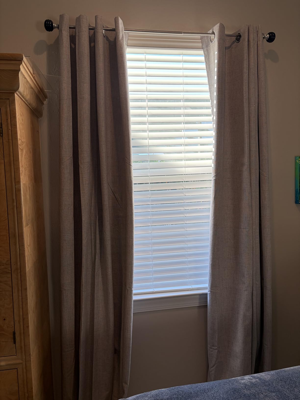 Joydeco Blackout Curtains 96 Inches Long, Light Blocking Curtains for Bedroom 2 Panels with Grommets, Thermal Insulated, Noise Reducing Room Darkening Drapes Privacy Protection for Living Room Window customer photo 2