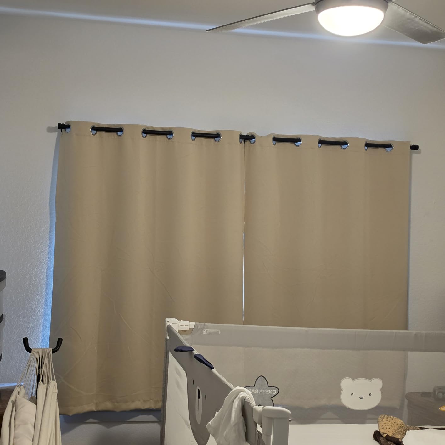 BGment White Blackout Curtains 63 Inch Long - 2 Panels customer photo 1