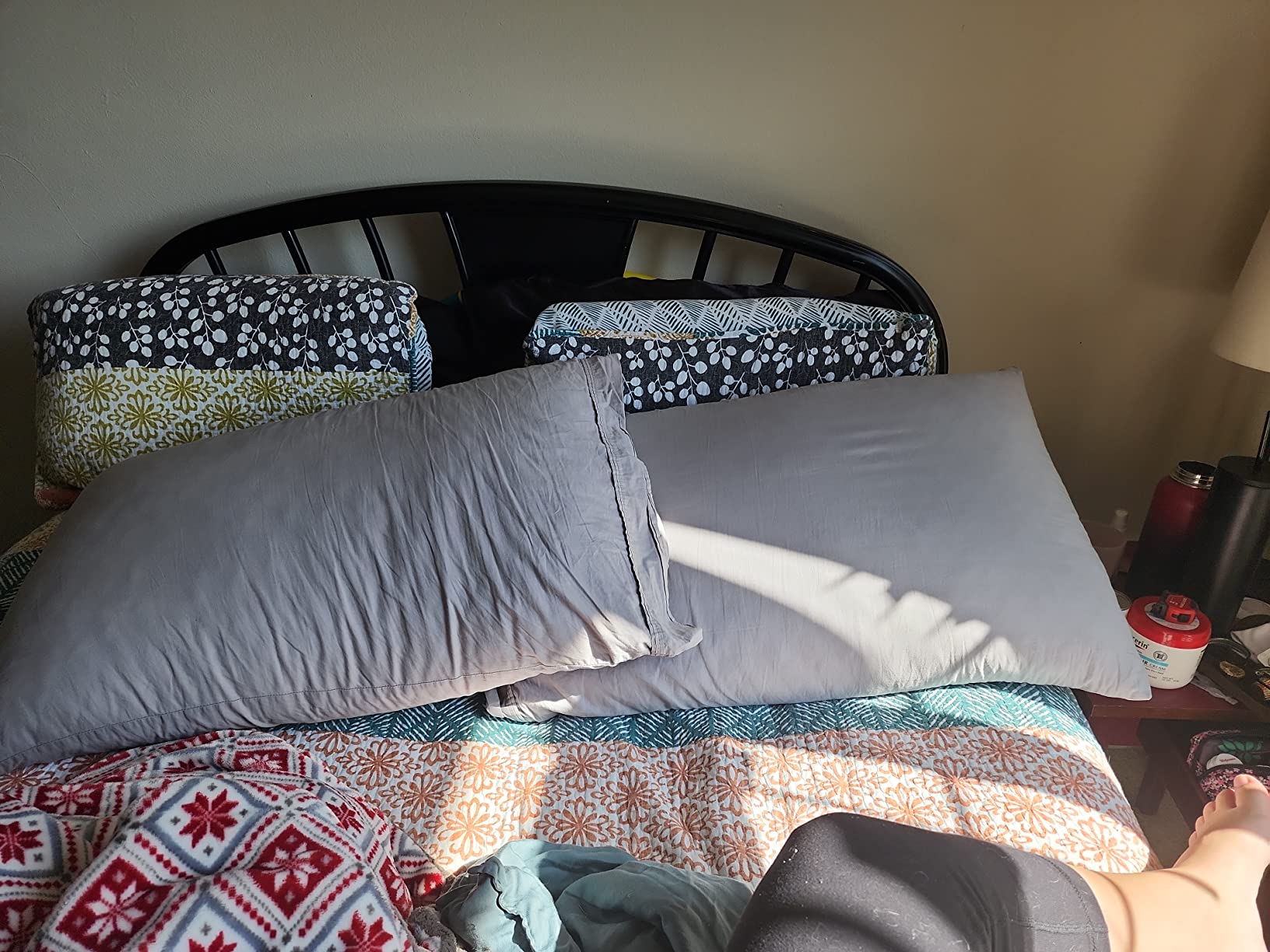 Memory Foam Pillows for Side Sleepers,Firm Pillows Standard Size Set of 2 customer photo 2