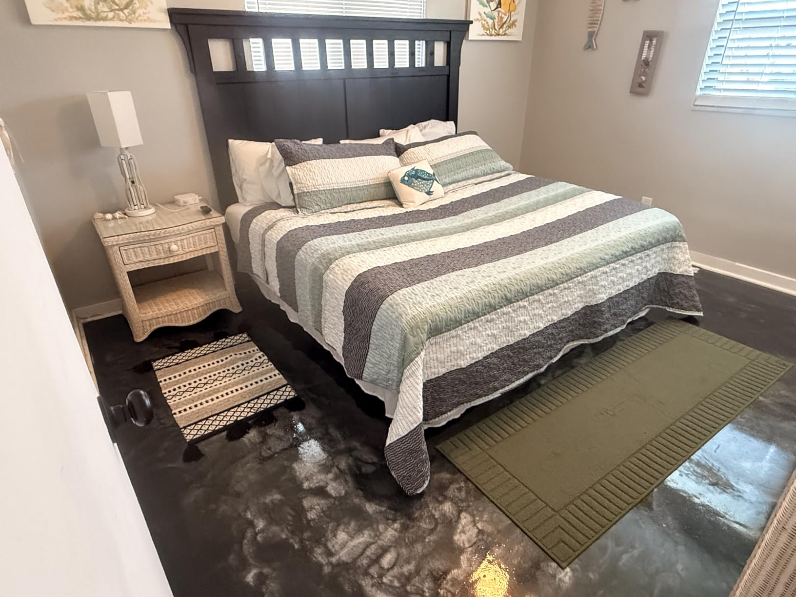 Andency Queen Quilt Bedding Set Sage Green, 3 Pieces Striped Bedspreads | Patchwork Mint Green Striped Ultra Soft Lightweight All Seasons Coverlets Set with 2 Pillow Shams (90