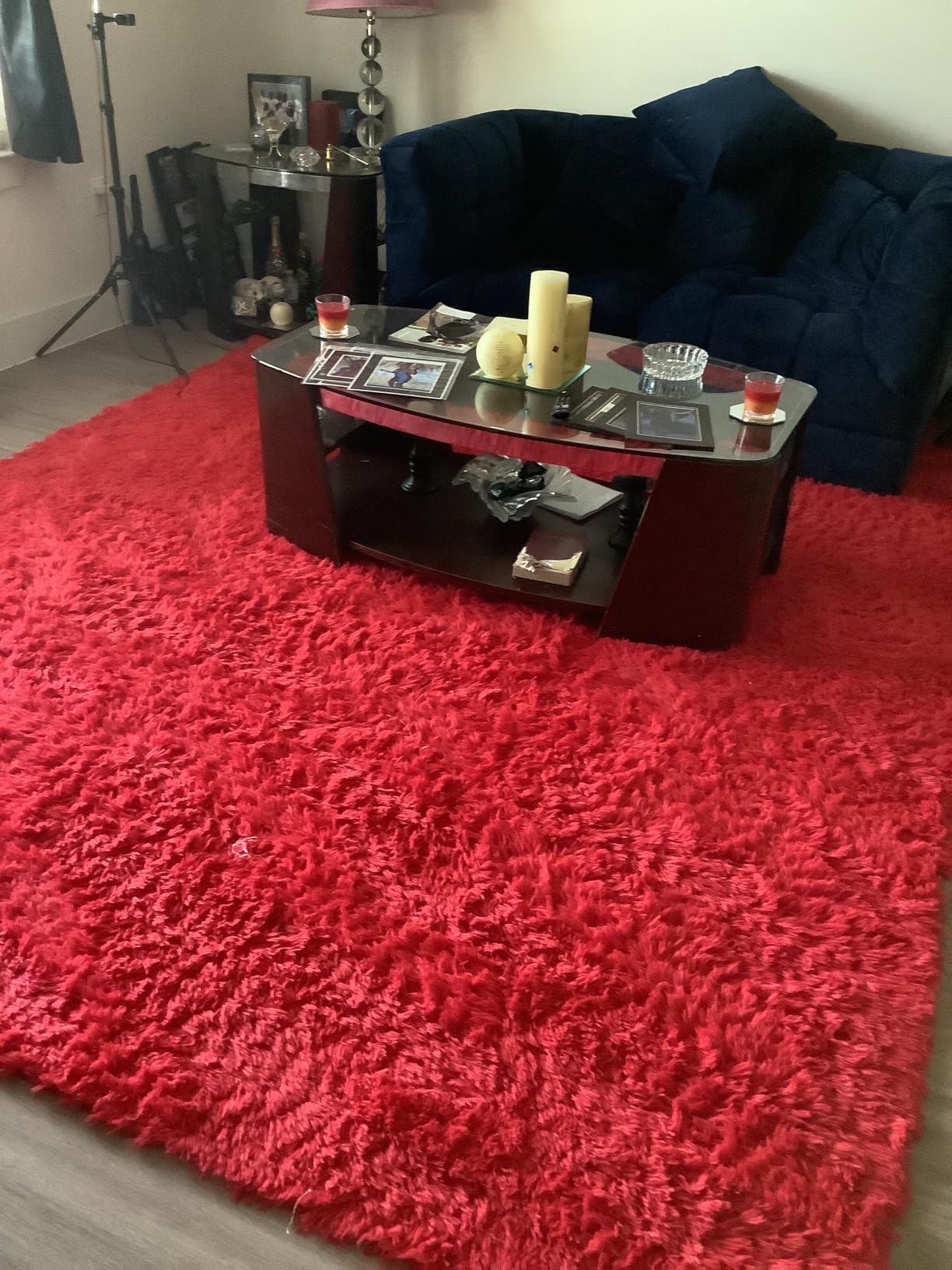 Chicrug Soft Runner Rug for Bedroom Living Room Plush Fluffy Rugs 2x6 customer photo 1