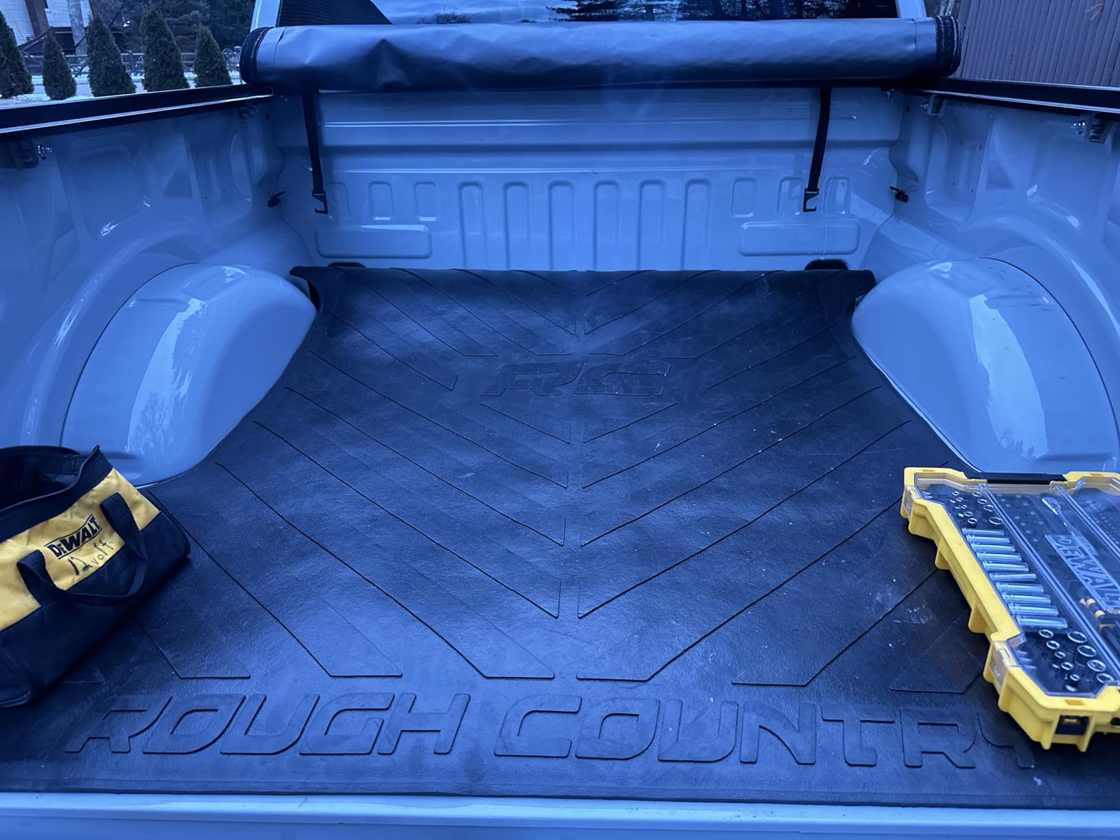 Rough Country Rubber Bed Mat for 2015-2022 Ford F-150 | 5.5 FT Bed - RCM671 , Black customer photo 1