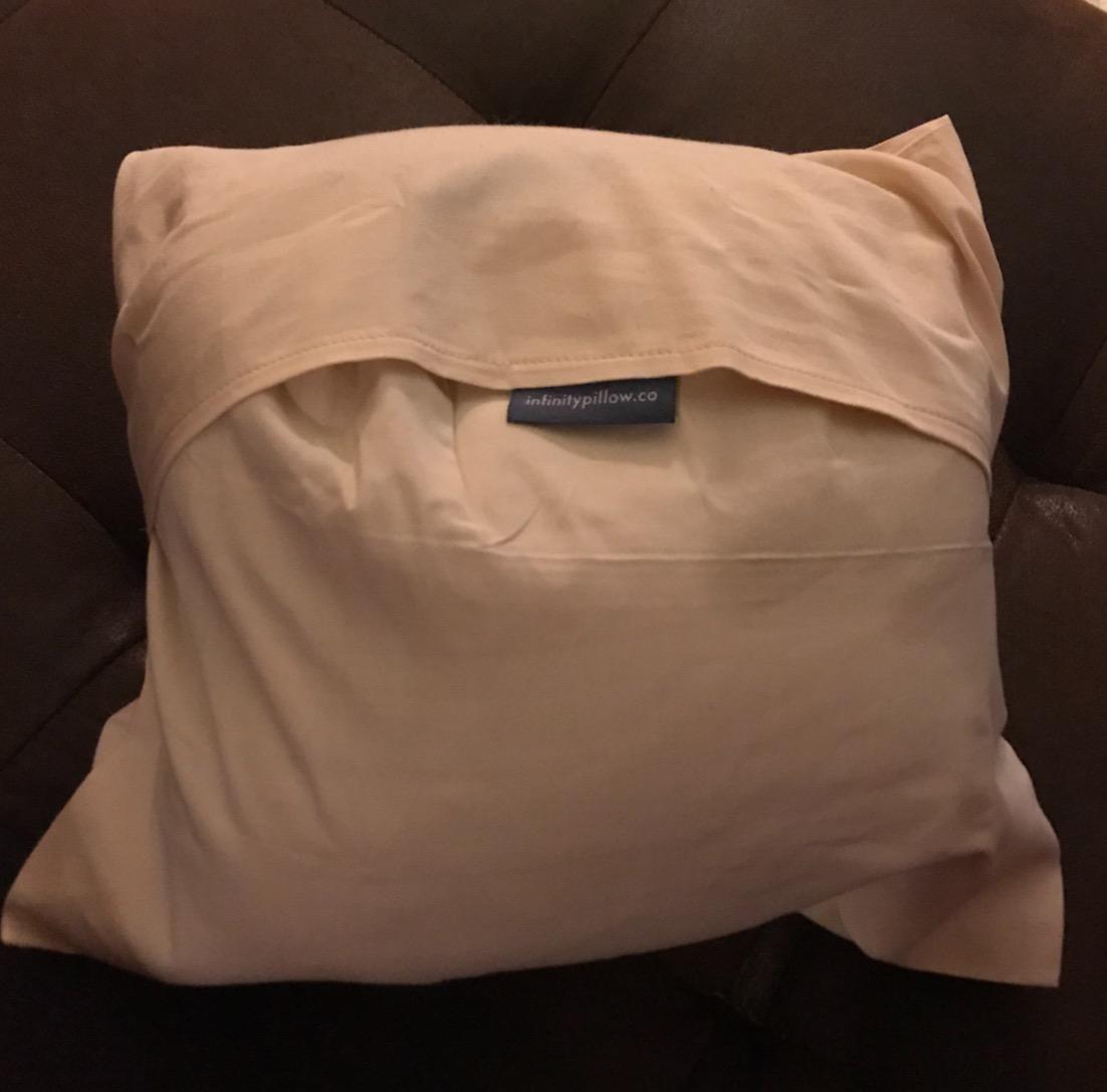 Huzi Infinity Pillow - Home Travel Soft Neck Scarf Support Sleep (Terracotta) customer photo 1