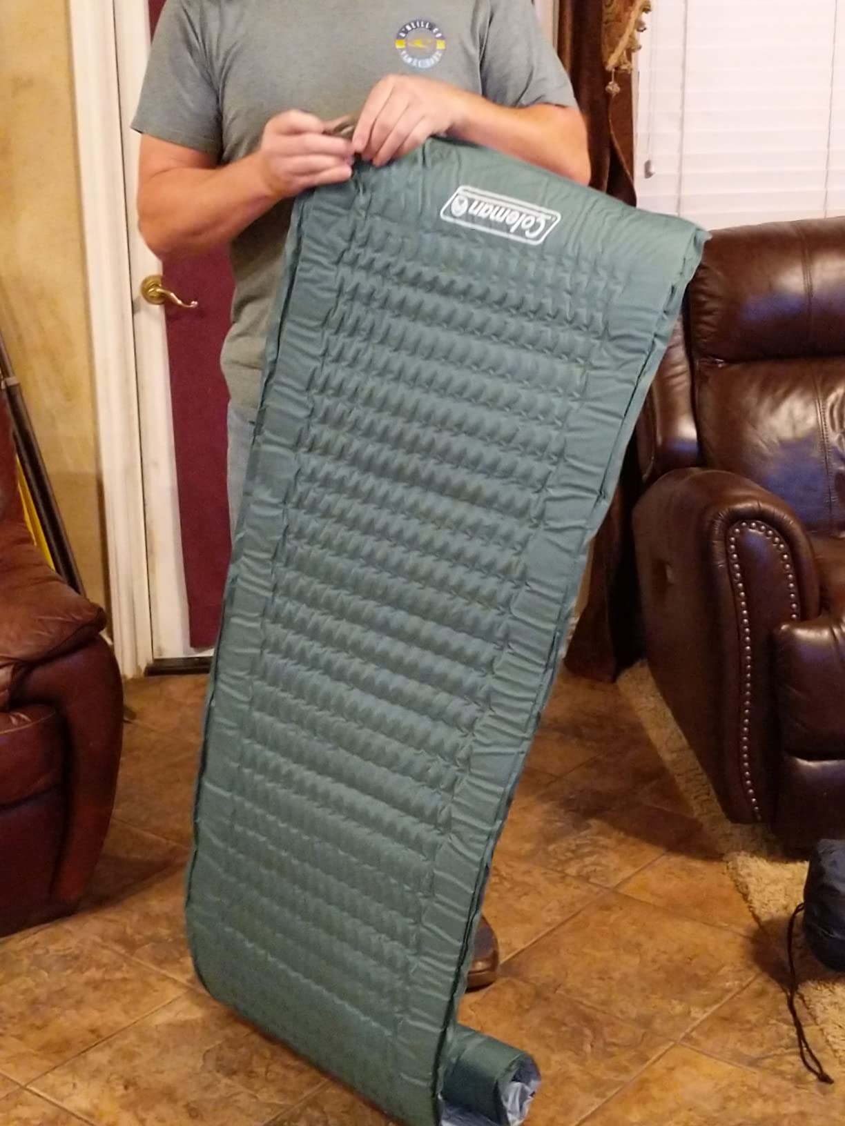 Coleman Silver Springs Self-Inflating Sleeping Pad, Comfortable Camp Pad with Insulating Foam & Durable PVC Coating, Lightweight Sleeping Mat Inflates in Minutes customer photo 1