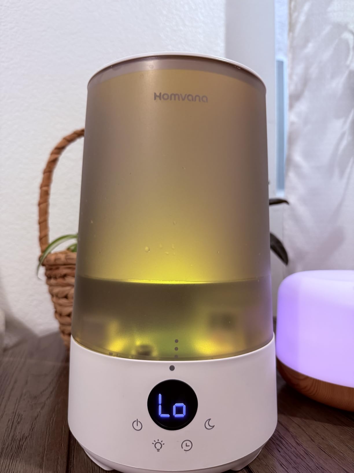 Homvana 3.6L Top-Fill Cool Mist Humidifiers for Bedroom, Large Room(Grey) customer photo 2