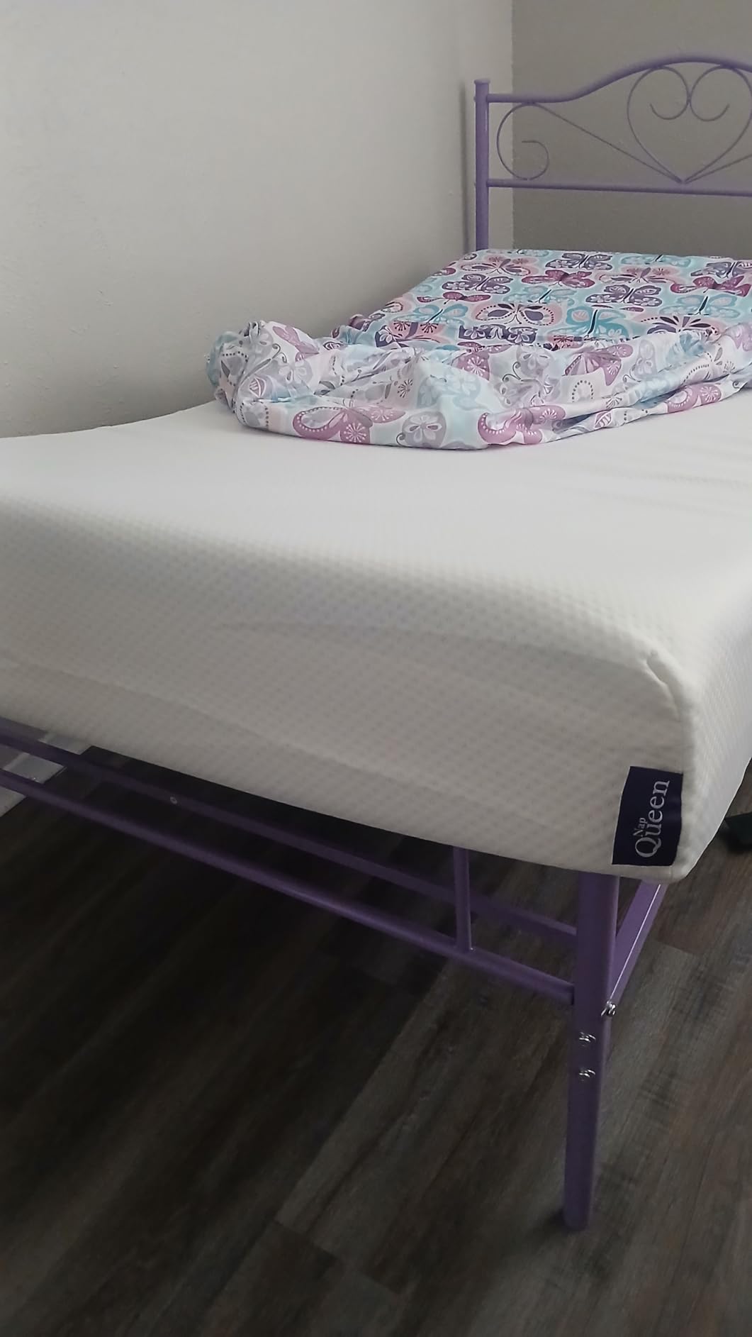 NapQueen 8 Inch Twin Size Mattress, Bamboo Charcoal Memory Foam Mattress, Bed in a Box customer photo 1