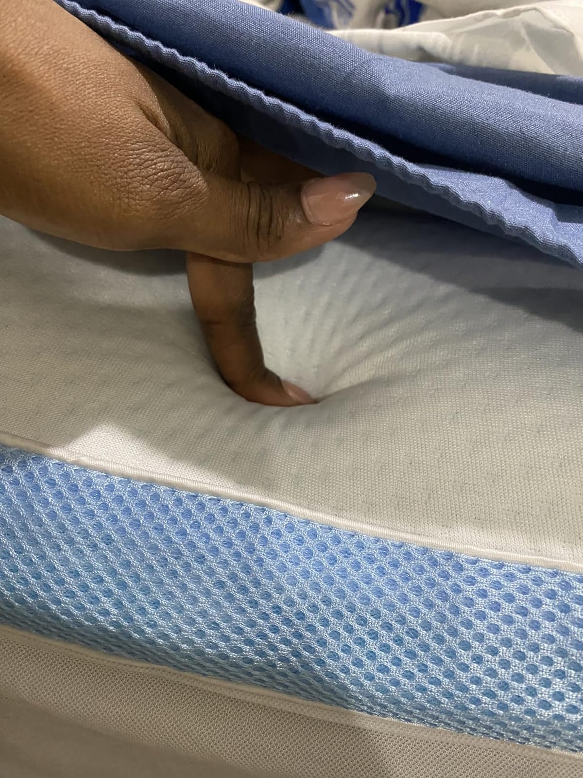 Hansleep Queen Mattress Topper Quilted Fitted Mattress Pad—Back Pain Relief customer photo 1