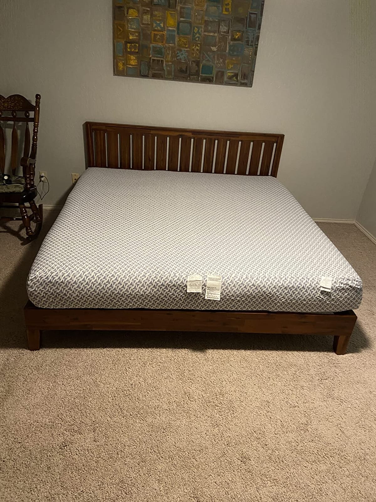 Serta - 10 inch Cooling Gel Memory Foam Mattress, Full Size, Medium, Supportive, CertiPur-US Certified, 100-Night Trial - Sheep Retreat, Blue/White customer photo 1