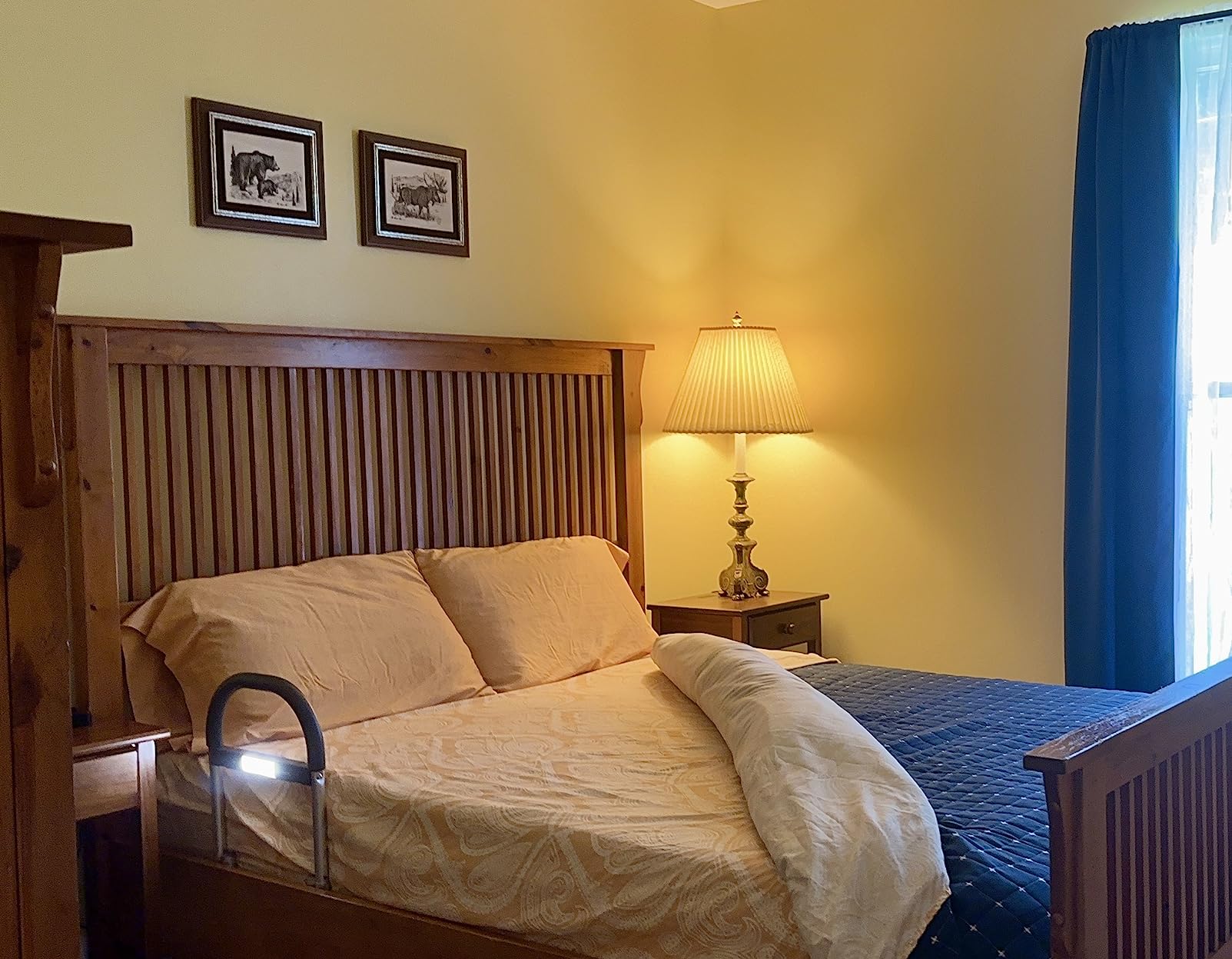 Lunderg Bed Assist Rail for Seniors with Motion Light & Non-Slip Grab Bar customer photo 2